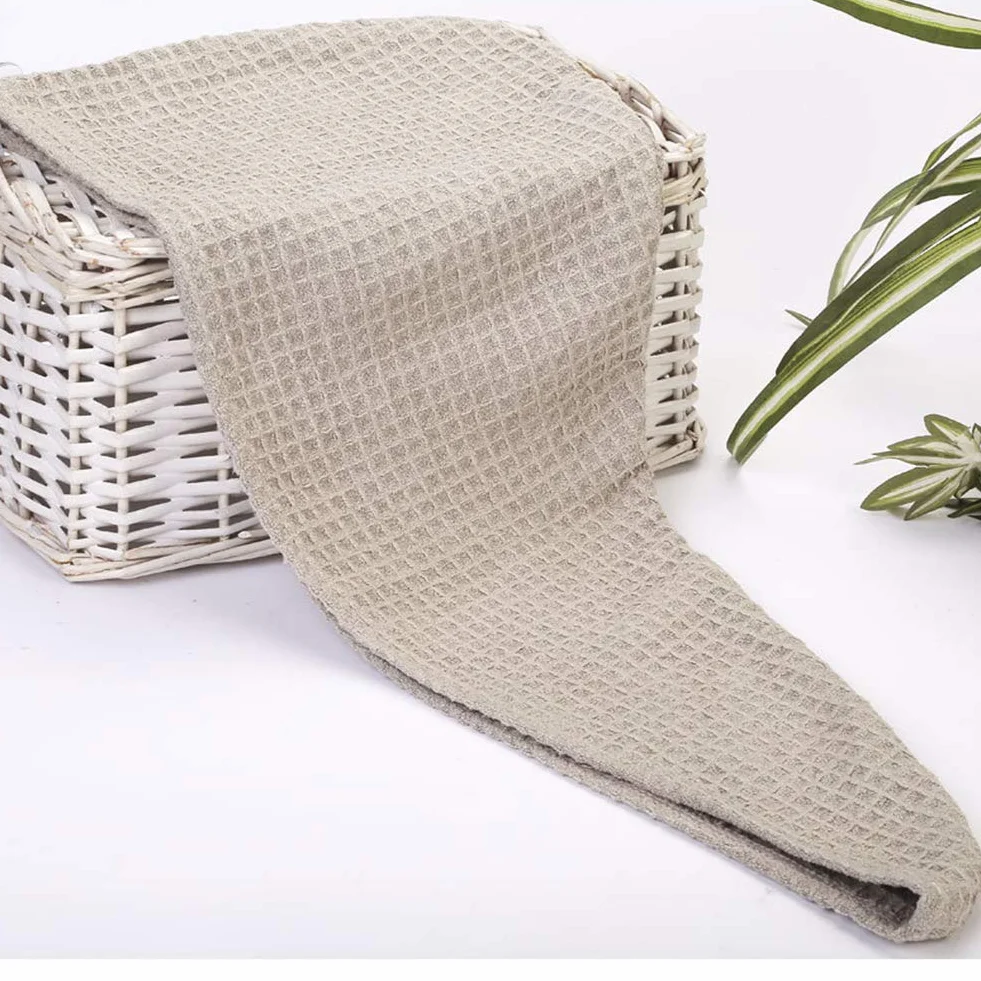 LZC (Set di 3) Waffle Versione Coreana del Semplice Pacchetto Turbante Jacquard Cappellino per Capelli secchi Cappellino per Capelli secchi Tinta Unita