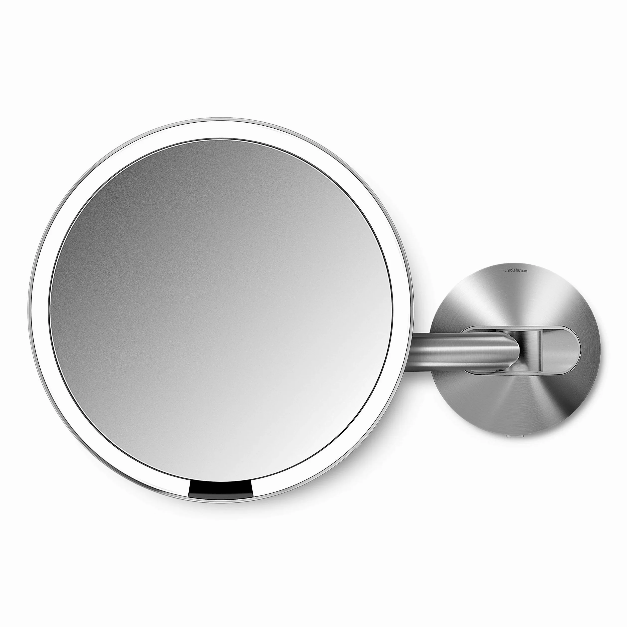 simplehuman, ST3003, 20 cm, specchio da muro con sensore cablato, acciaio inox spazzolato