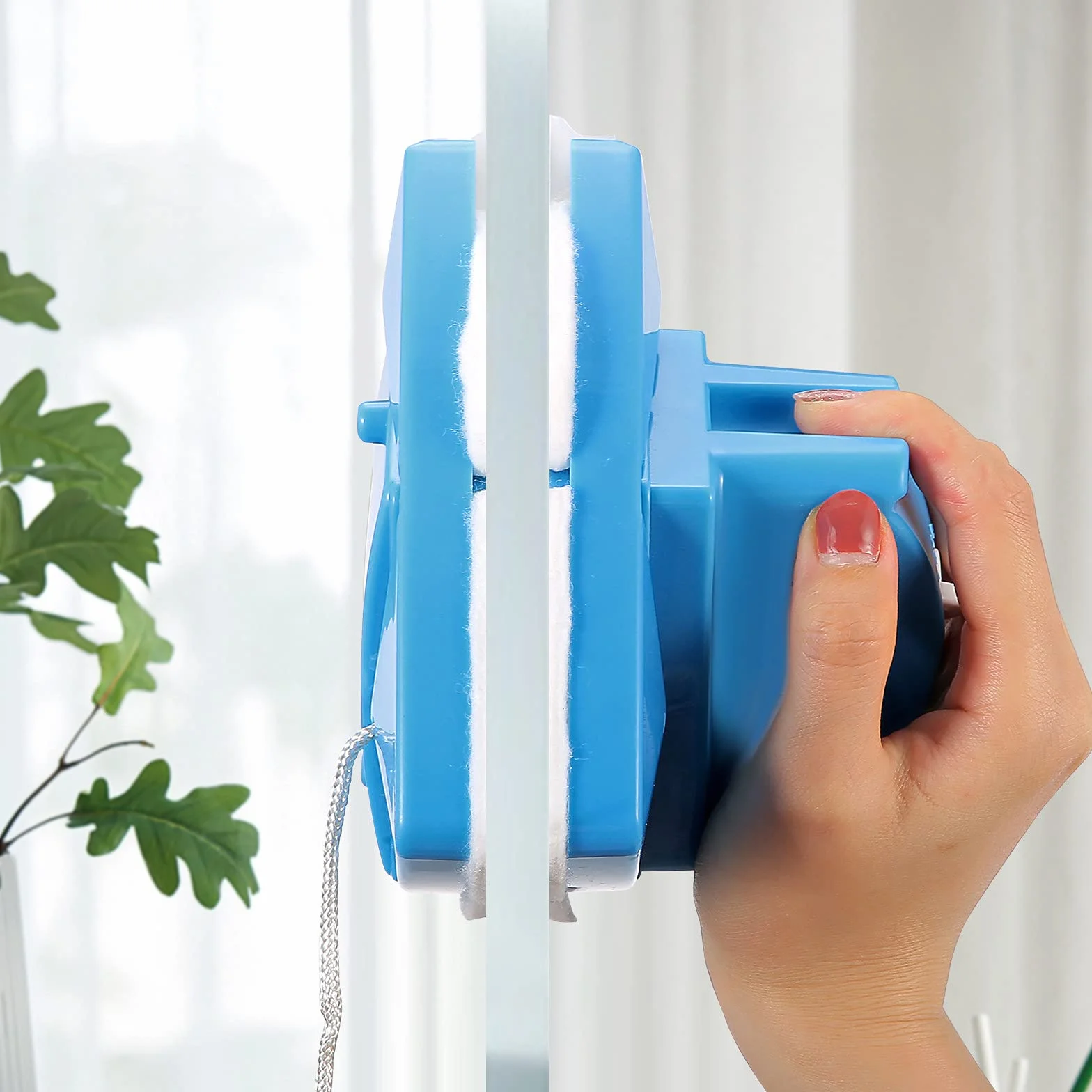 Detergente per vetri a doppia faccia Tergicristallo 5 Spazzola per pulizia magnetica regolabile per Vetro Spessore 4-28mm Strumento per la pulizia magnetica del vetro