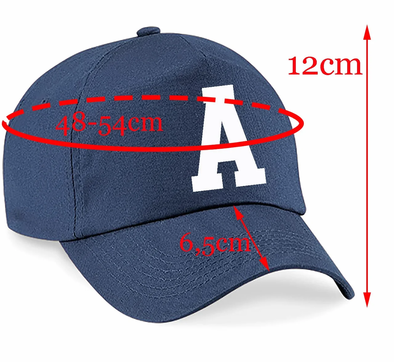 Cappello da Sole Estivo per Bambini in Cotone Blu Navy Regolabile