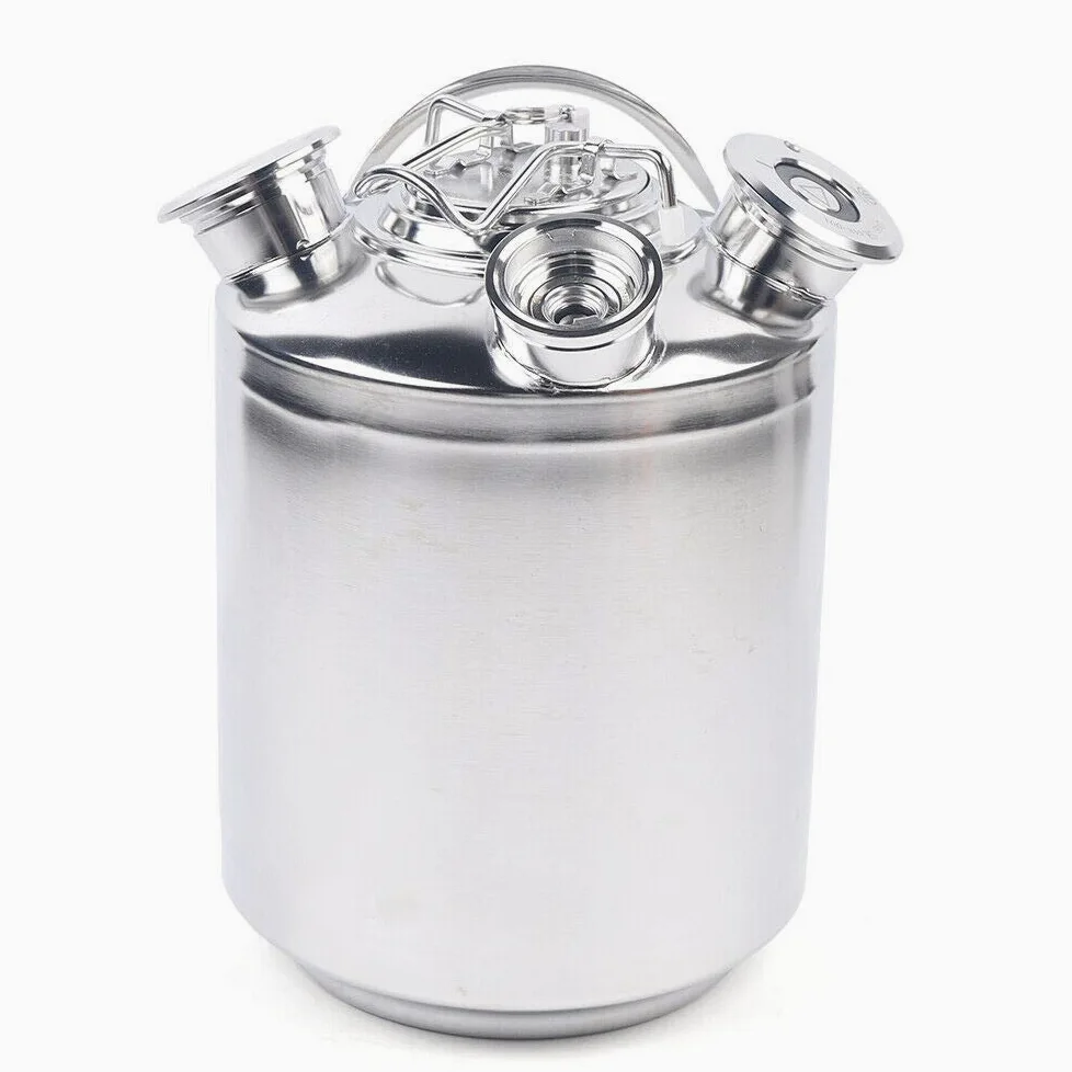 OUKANING Barile per la pulizia della birra, in acciaio inox, da 10 litri