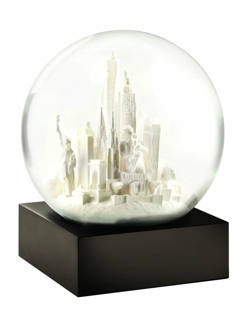 CoolSnowGlobes Globo di Neve New York City Bianco