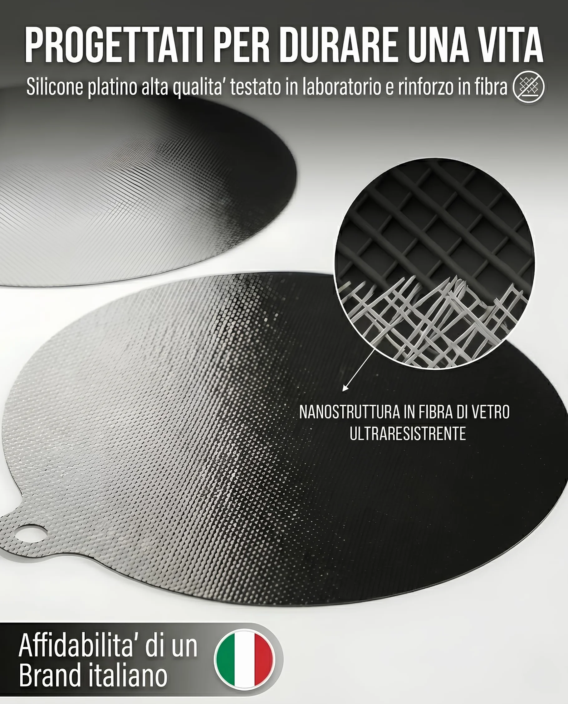Tappetini Piano Induzione Antiscivolo Set 5 pezzi Protezione Alte Temperature Lavabili