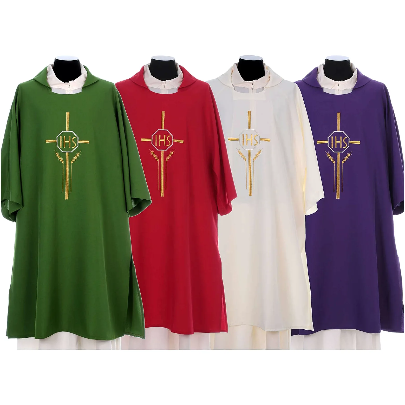 Holyart Dalmatica 100% poliestere croce spighe IHS