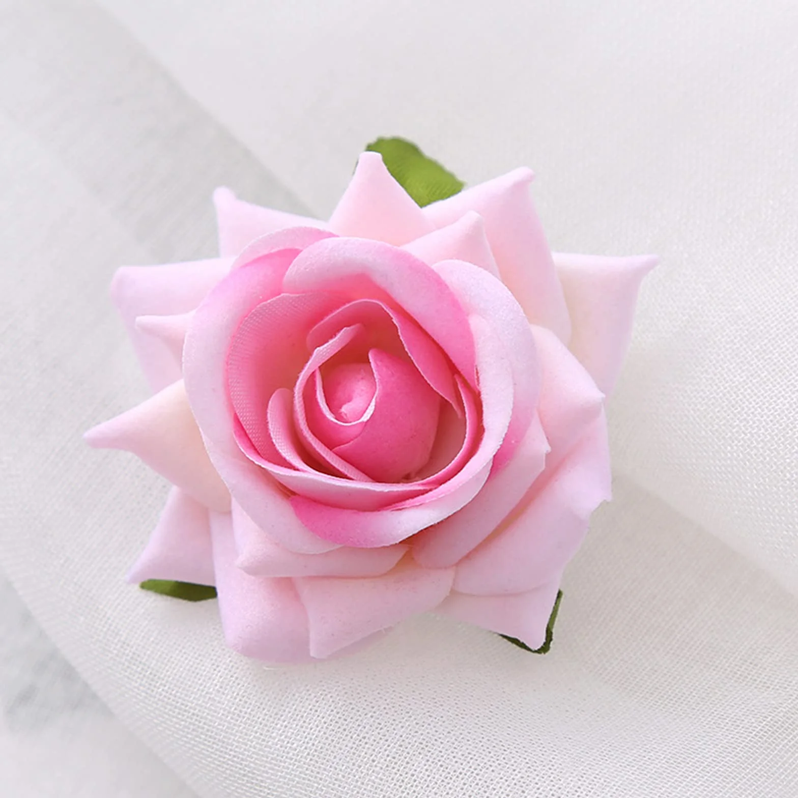 Fermaglio per capelli a forma di rosa arancione per donne