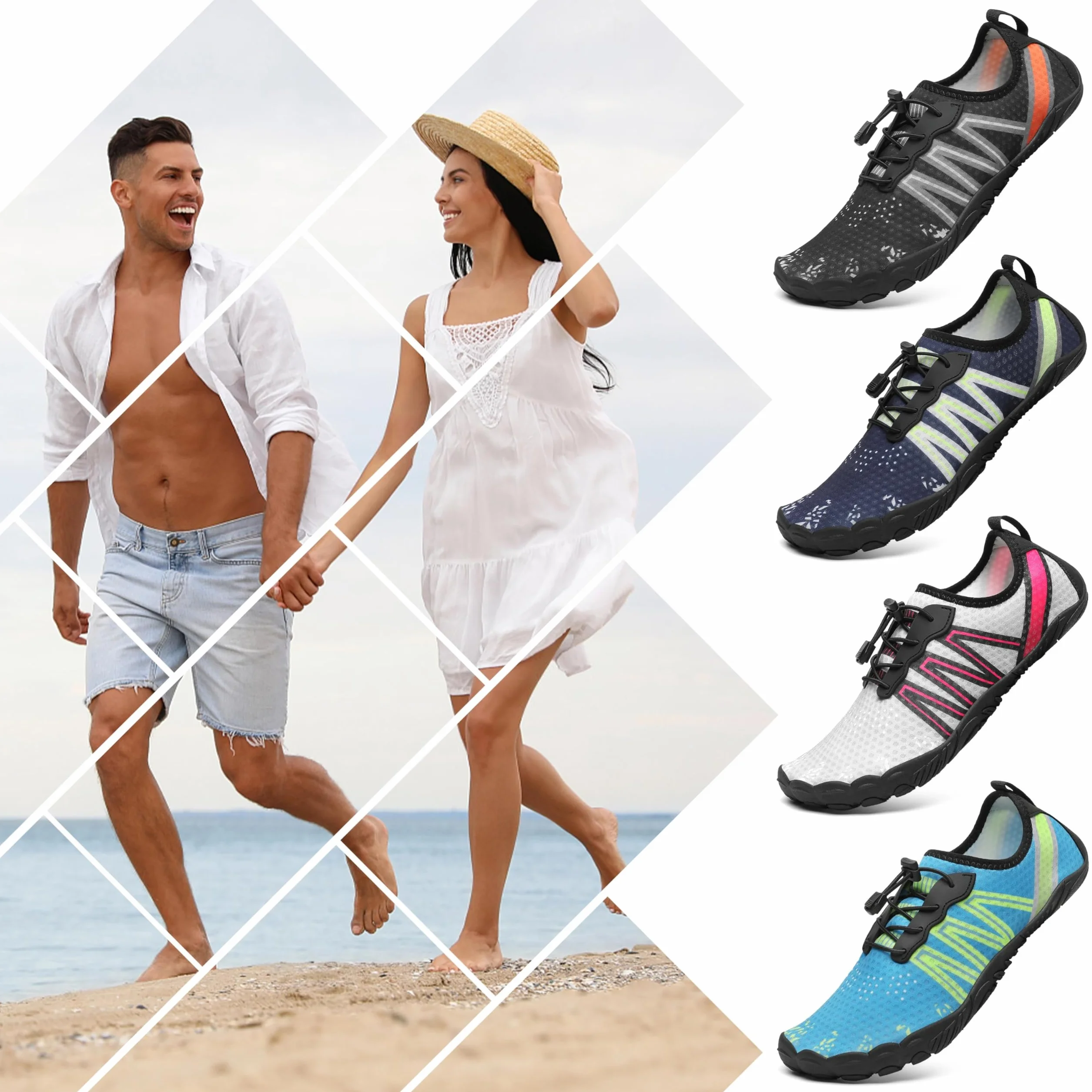 Mishansha Scarpe da Scoglio Donna Uomo Scarpette a Piedi Nudi