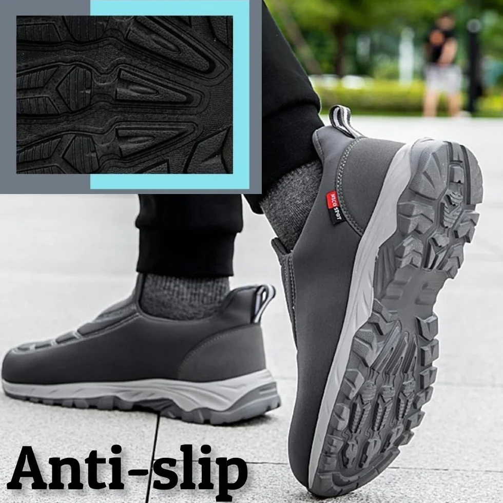 Scarpe da Trekking Slip-on da Uomo Scarpe da Lavoro Comodo Senza Lacci Sneaker Casual Unisex Uomo Donna