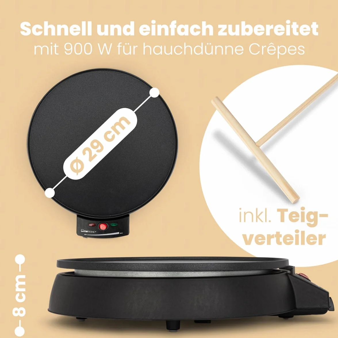 Clatronic CM 3372 Crepe Maker
