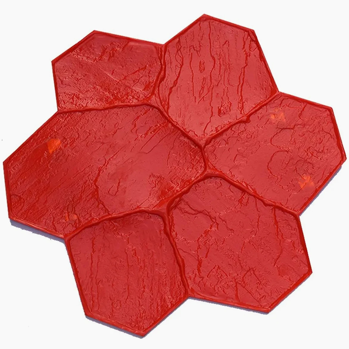 Timbro in Poliuretano —— Texture di Piastrelle in Pietra a Forma di Fiore, tamponi per timbri Senza Soluzione di continuità con Stampa a Trama Trasparente, per progetti Fai da Te, sovrapposi