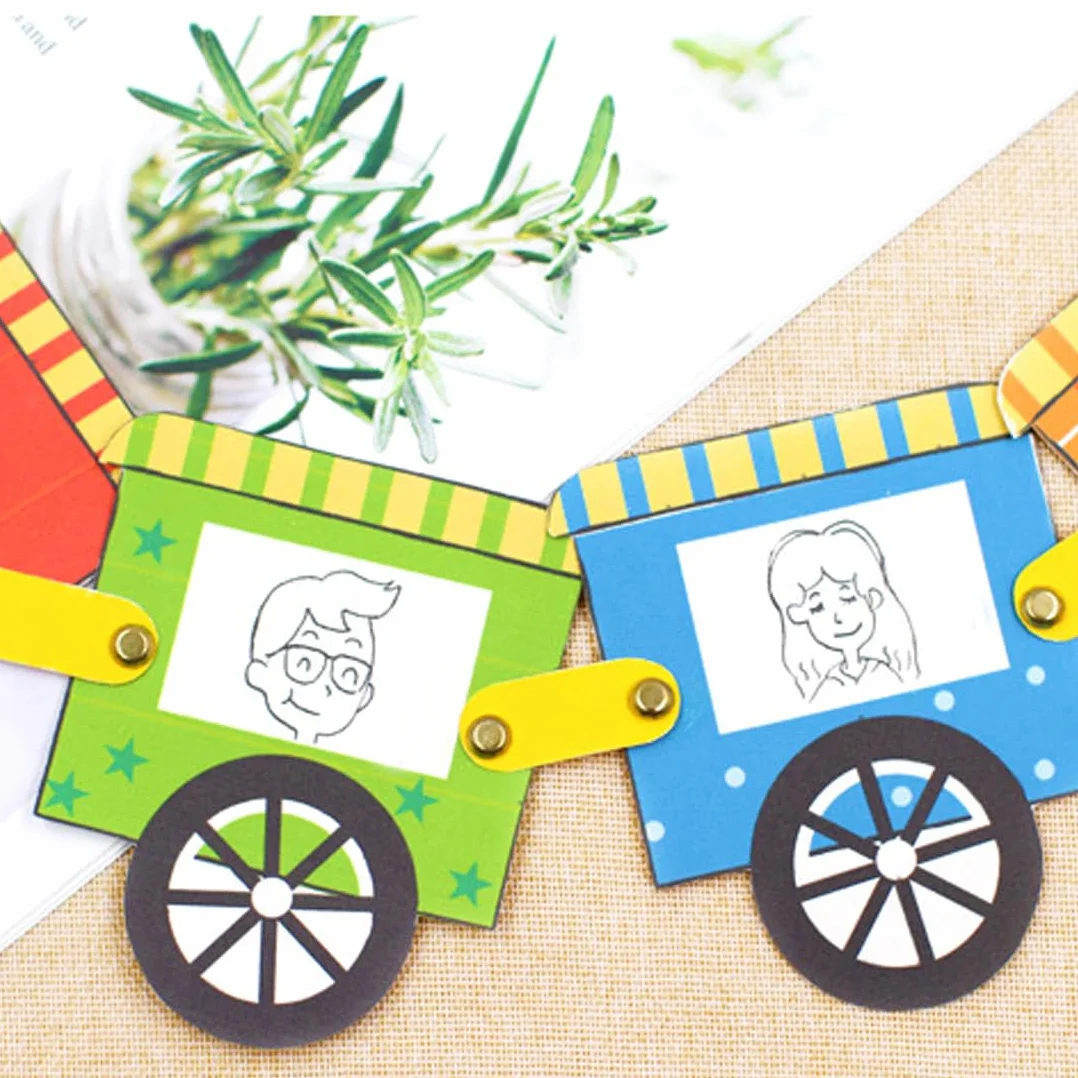 100 Pezzi Fermacampioni Rotondi in Metallo, Piccoli da 8 x 17mm, Mini per Scrapbooking, Carta, Artigianato Fai da Te, Ferma Fogli, Fermacarte, Fermagli Ufficio (Colorati)