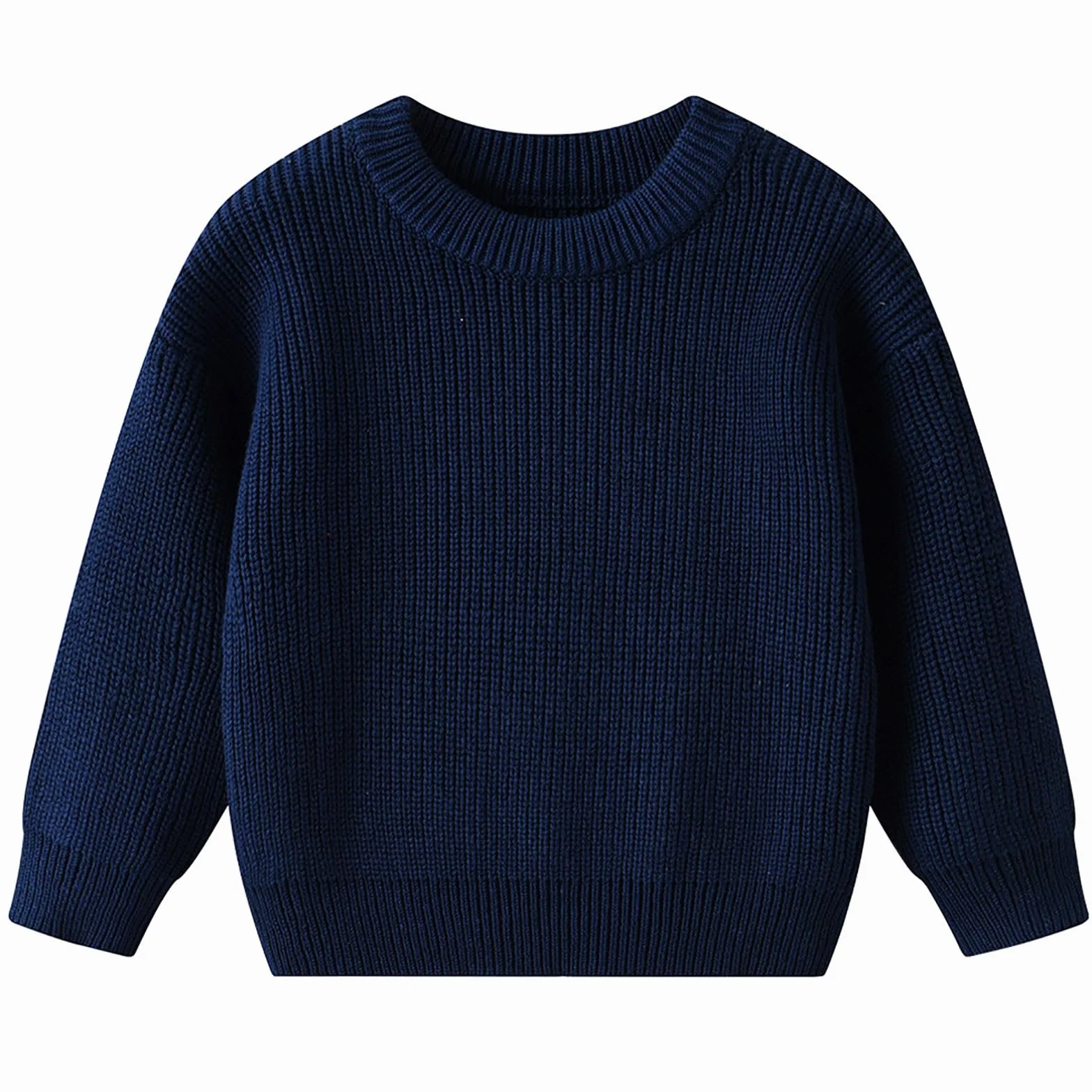 Generisch Maglione per bambini a maglia calda girocollo maniche lunghe autunno inverno