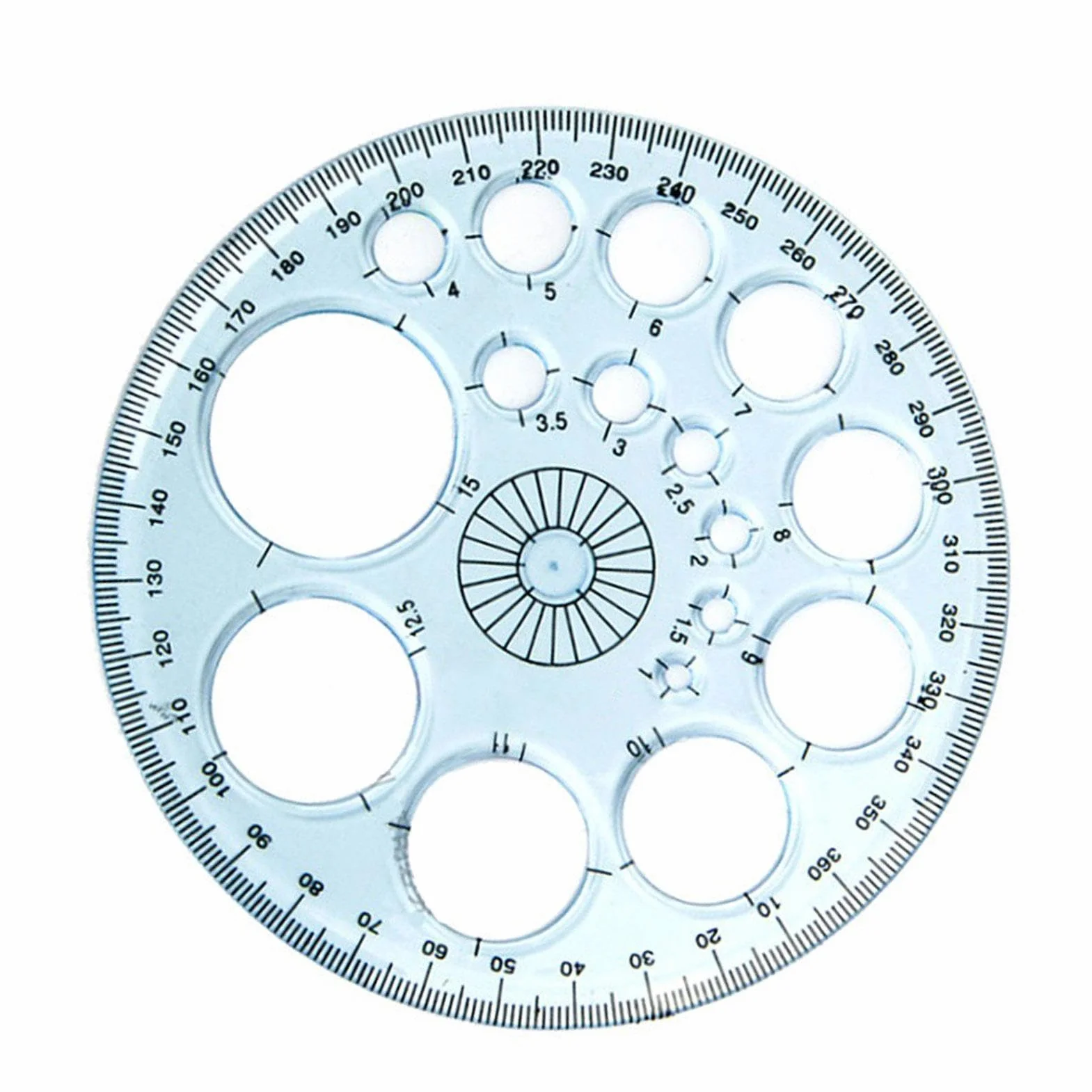 Acrylic Geometry Ruler Round Drawing Templates Circles Tracer Drafting Tools