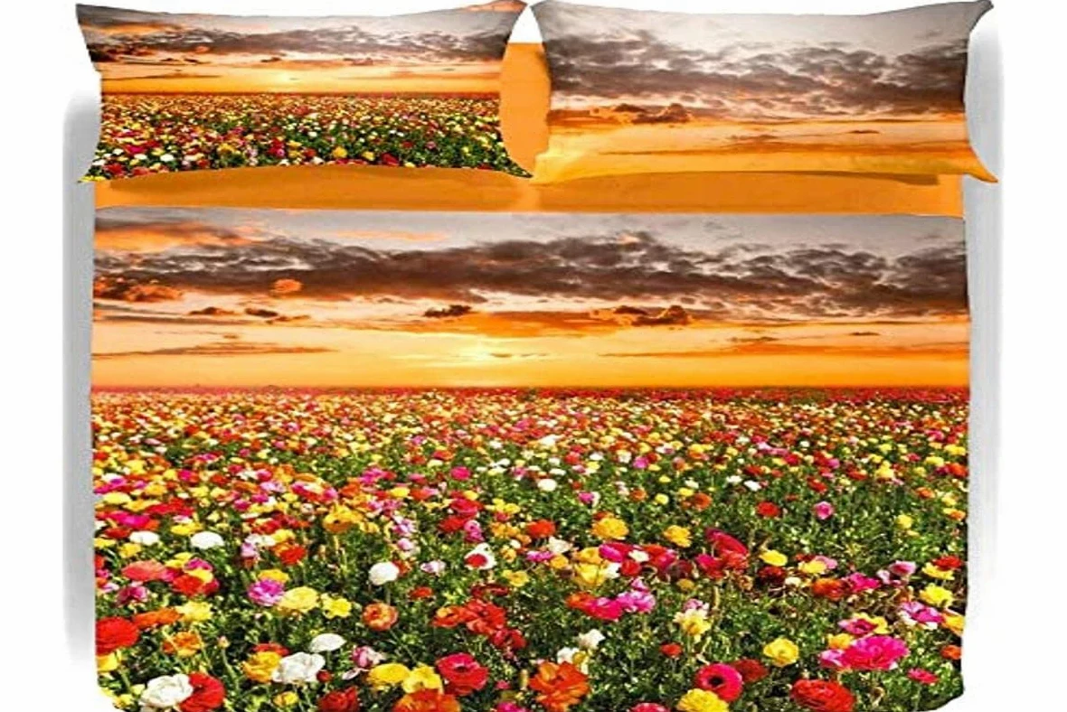 Caleffi - Lenzuolo-copriletto Flowering Fields Fotografico Matrimoniale