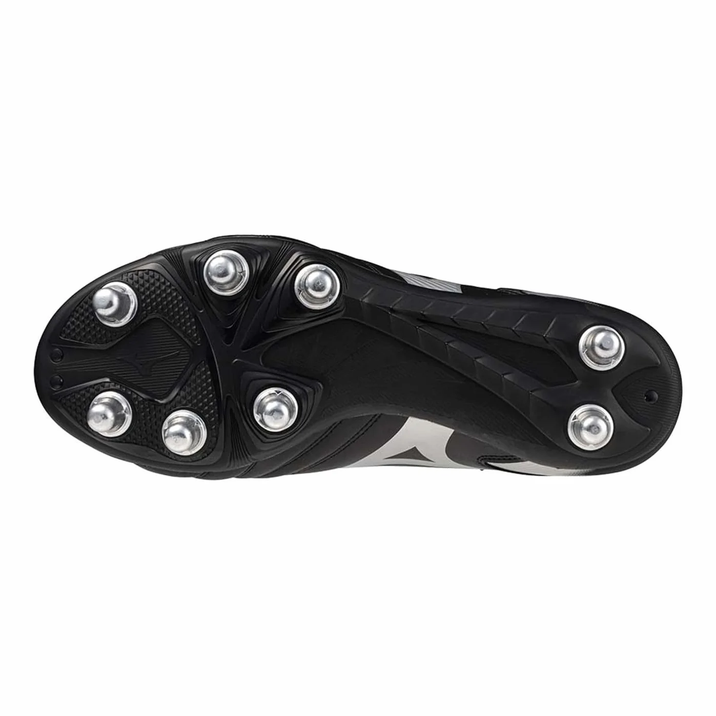 Mizuno Waitangi II CL - Scarpe da rugby da uomo, morbide, Nero argento, 45 EU