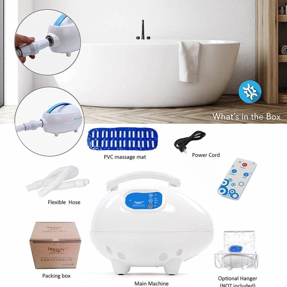Tappetino da Bagno idromassaggio, con generatore d'ozono Macchina Spa Corpo Massaggio Stuoia della Vasca da Bagno della Bolla for Centri termali, Impermeabile Antiscivolo