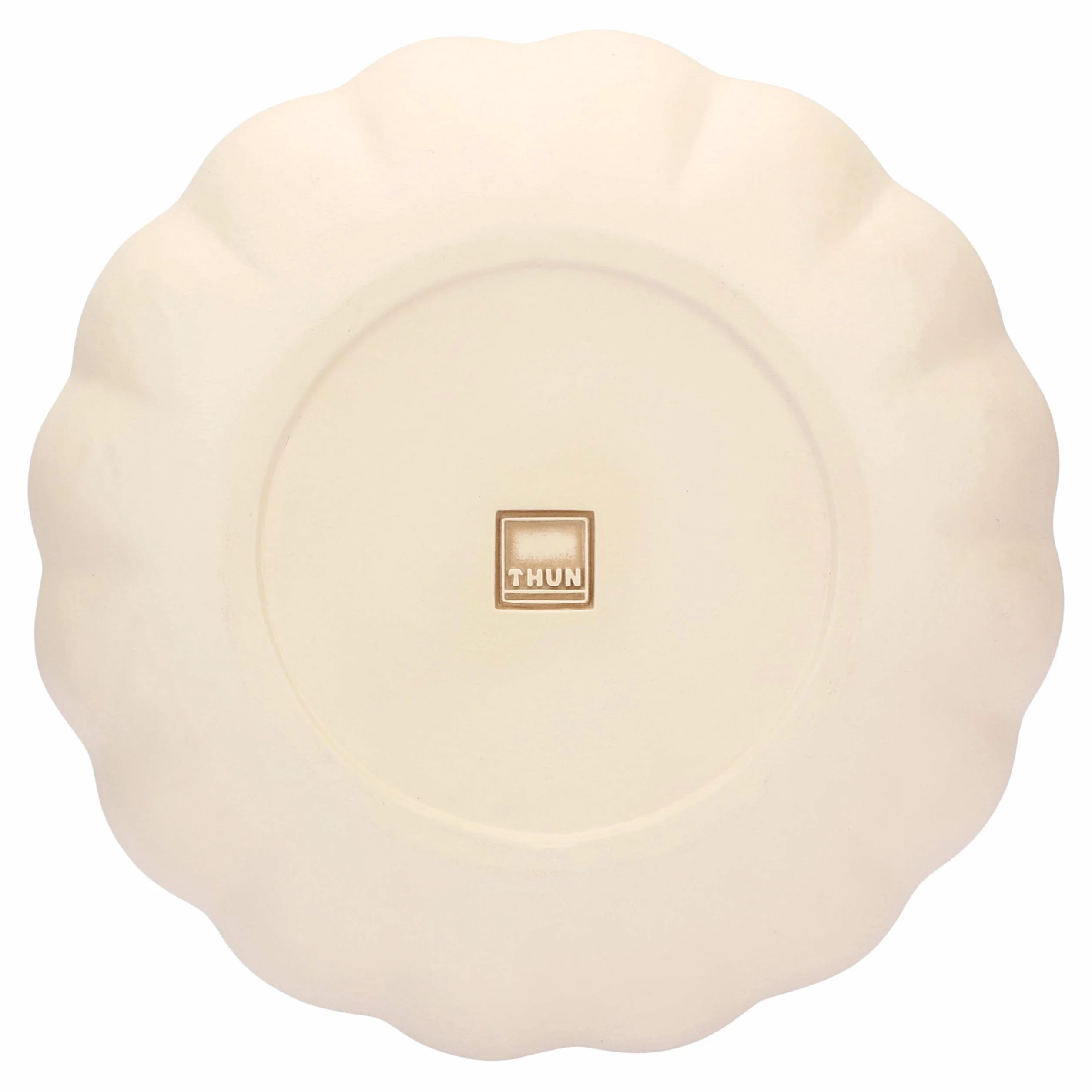 THUN Centrotavola Decorato Fiori Farfalla Ceramica Ø 30,4 cm Accessori Casa