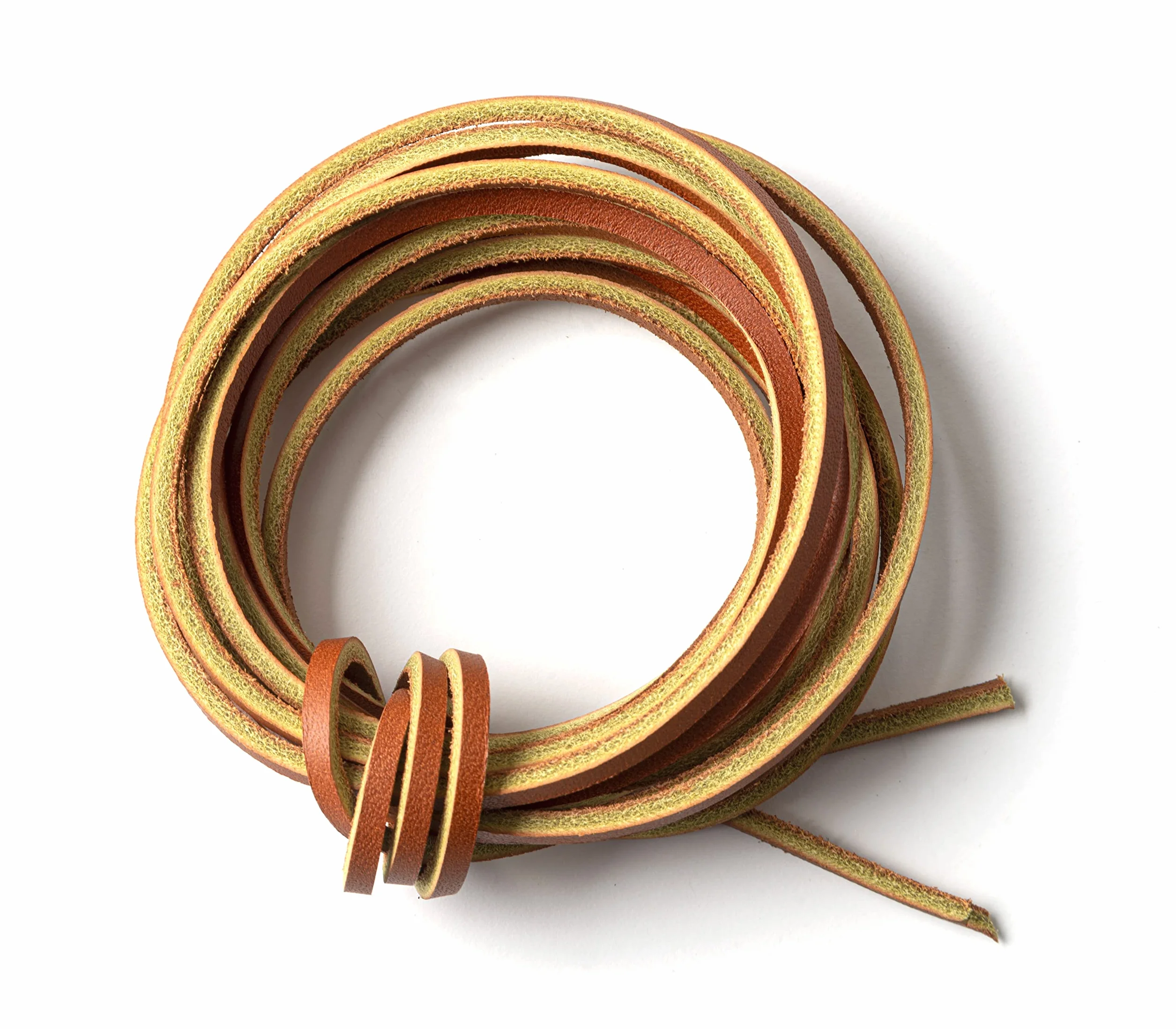 IPEA Cordino in Vera Pelle Quadrato 3 mm 3m Made in Italy Brandy
