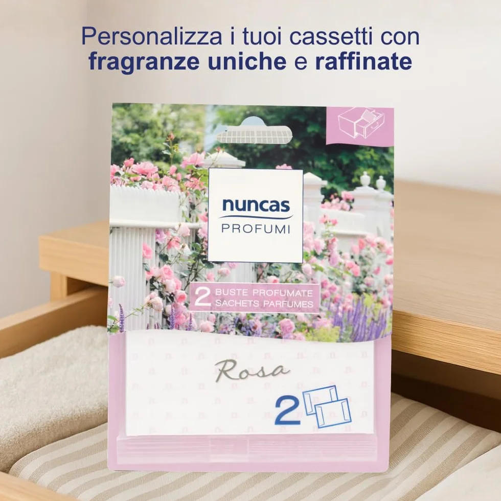 Nuncas Buste Profumate - per Cassetti - Rosa - 2 Pezzi