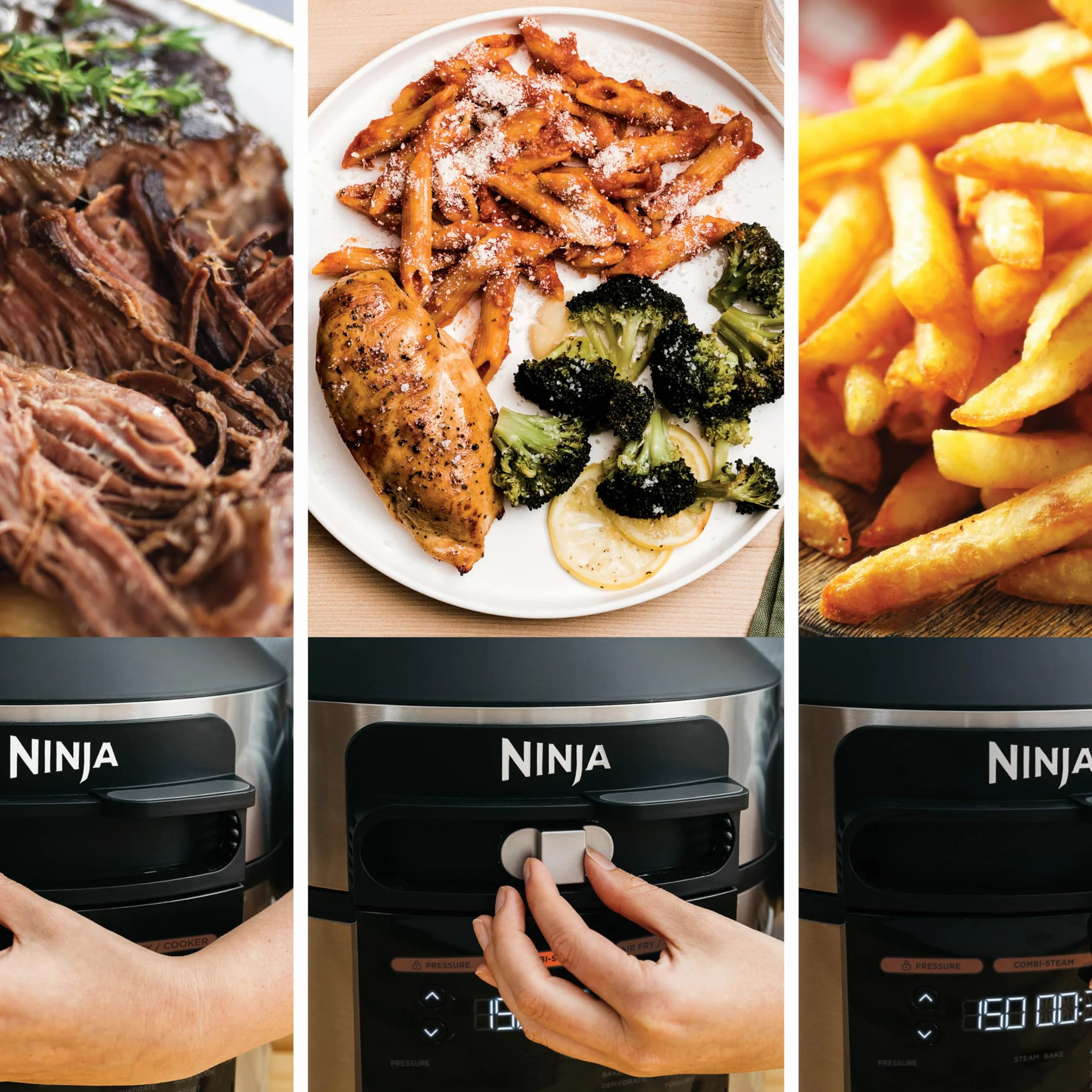 Ninja Foodi MAX Multicooker 7.5L Coperchio SmartLid 12 Funzioni Acciaio Inox OL650EU