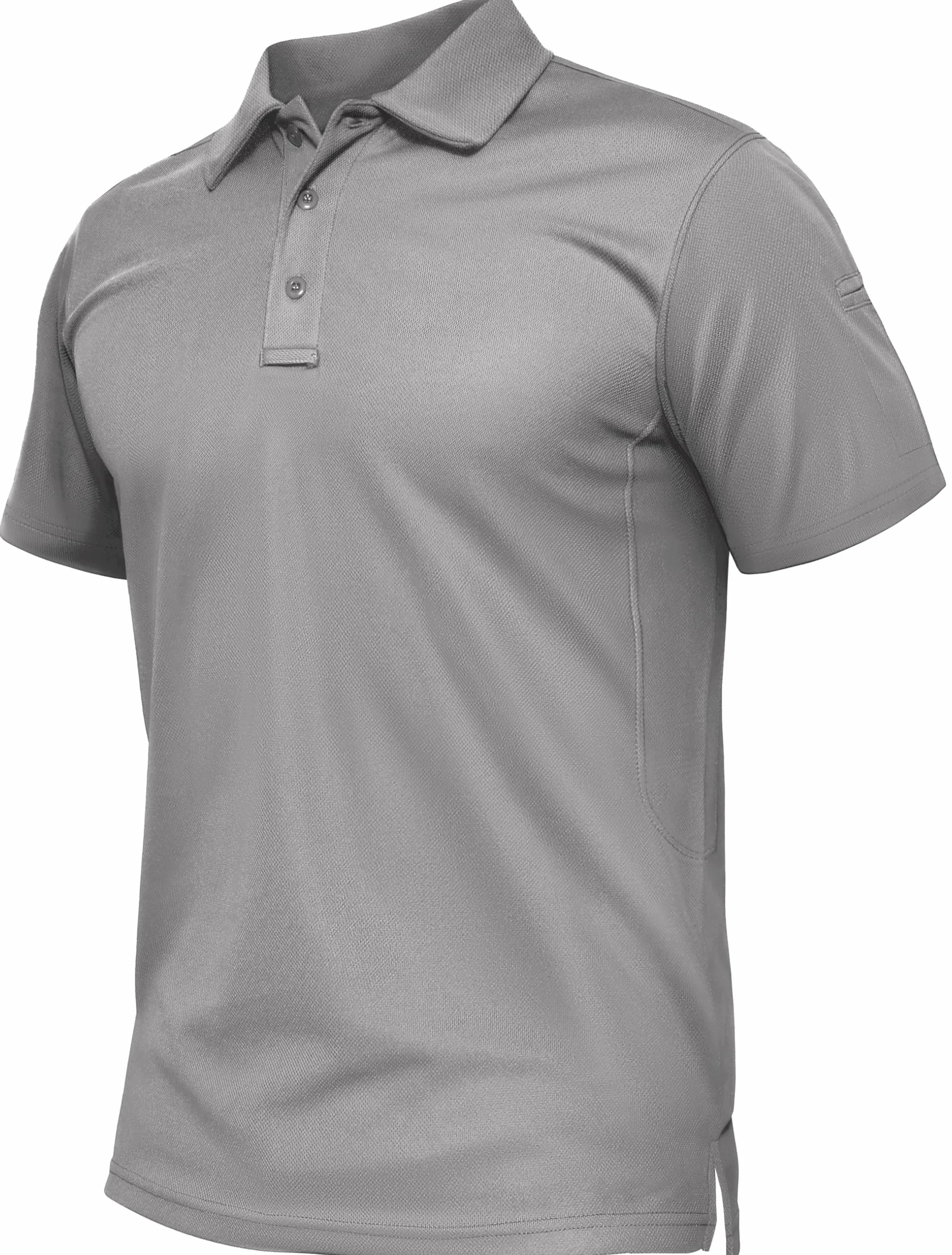 TACVASEN Classics Solid Pique Polo Shirt Golf Tennis Casual Uomo