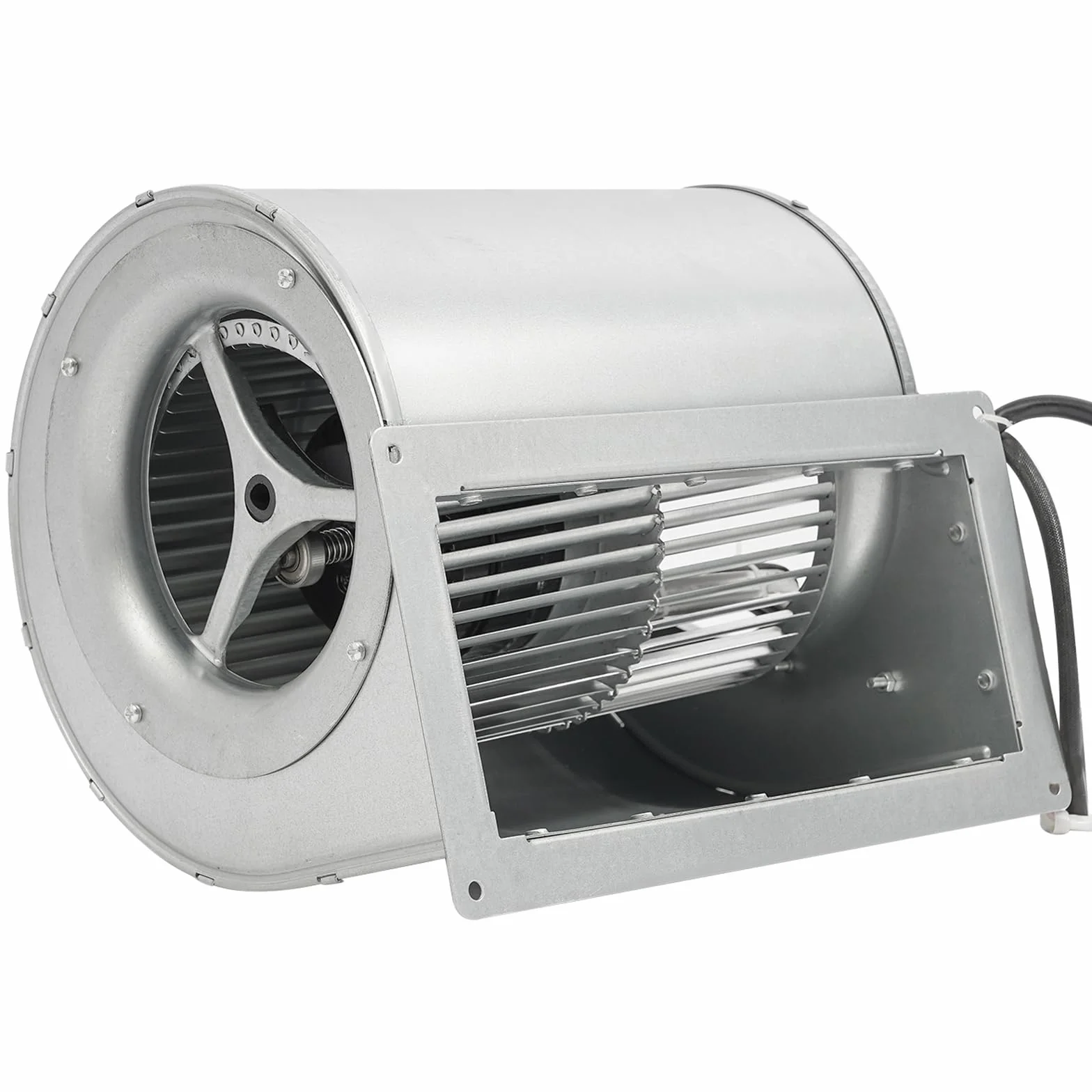 Ventilatore Centrifugo φ146mm 220V, Doppio Ingresso 840m3/h, Ventilatore Radiale 150W, 1300giri/min Aspiratore Industriale per Camino, 60 dB Ventilazione Raffreddamento
