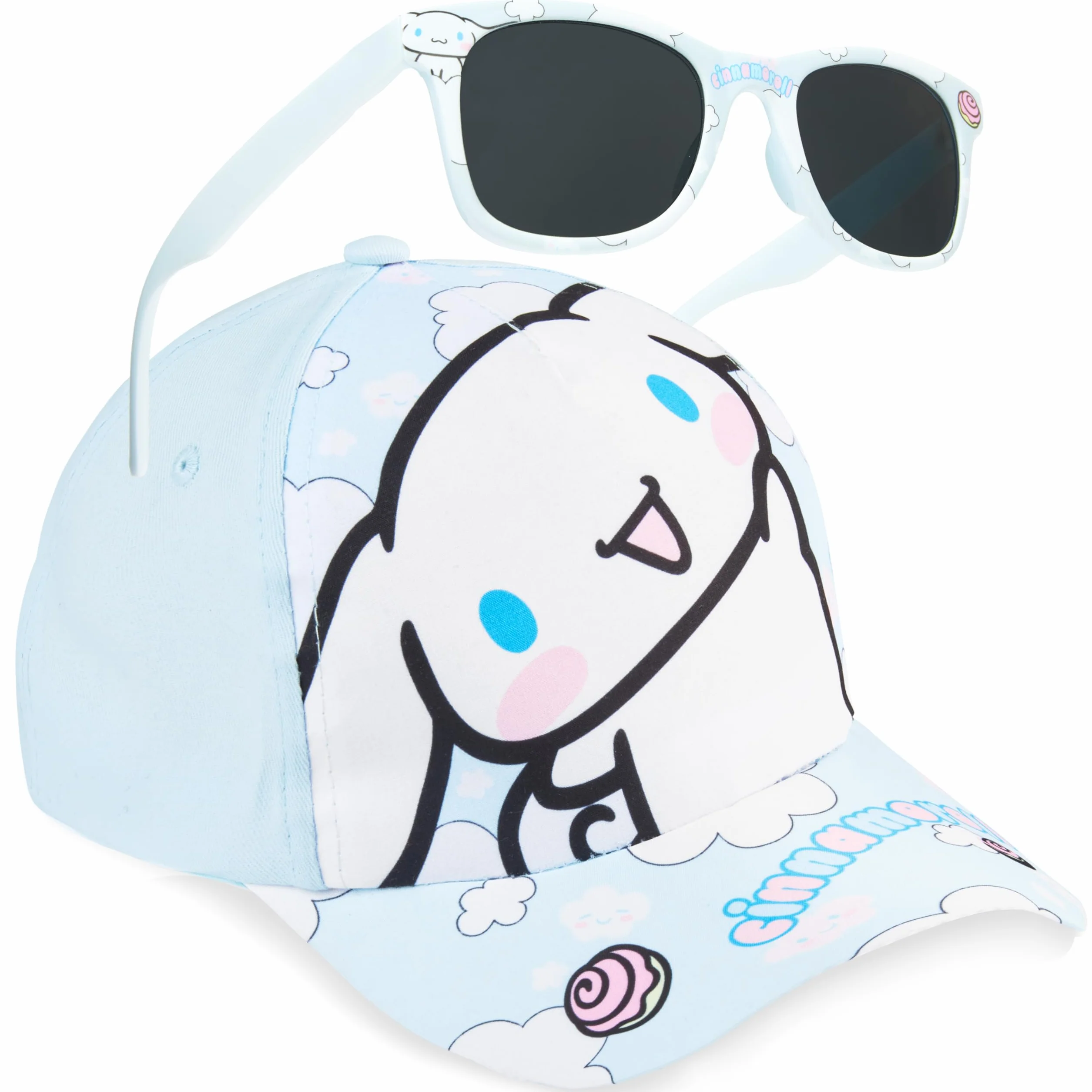 Disney Stitch Care Bears Kuromi Cinnamoroll Cappello con Visiera Occhiali da Sole Bambino Protezione UV400