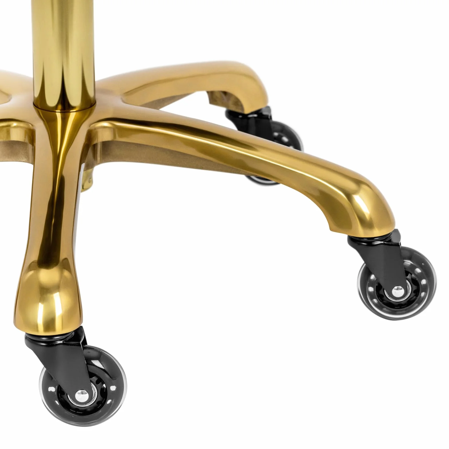 physa PHYSA YORK WHITE_GOLD Sgabello a sella 55 - 70 cm 150 kg Bianco, oro Sgabello ergonomico a sella Sgabello a sella ergonomico Sgabello tondo Sgabello da scrivania