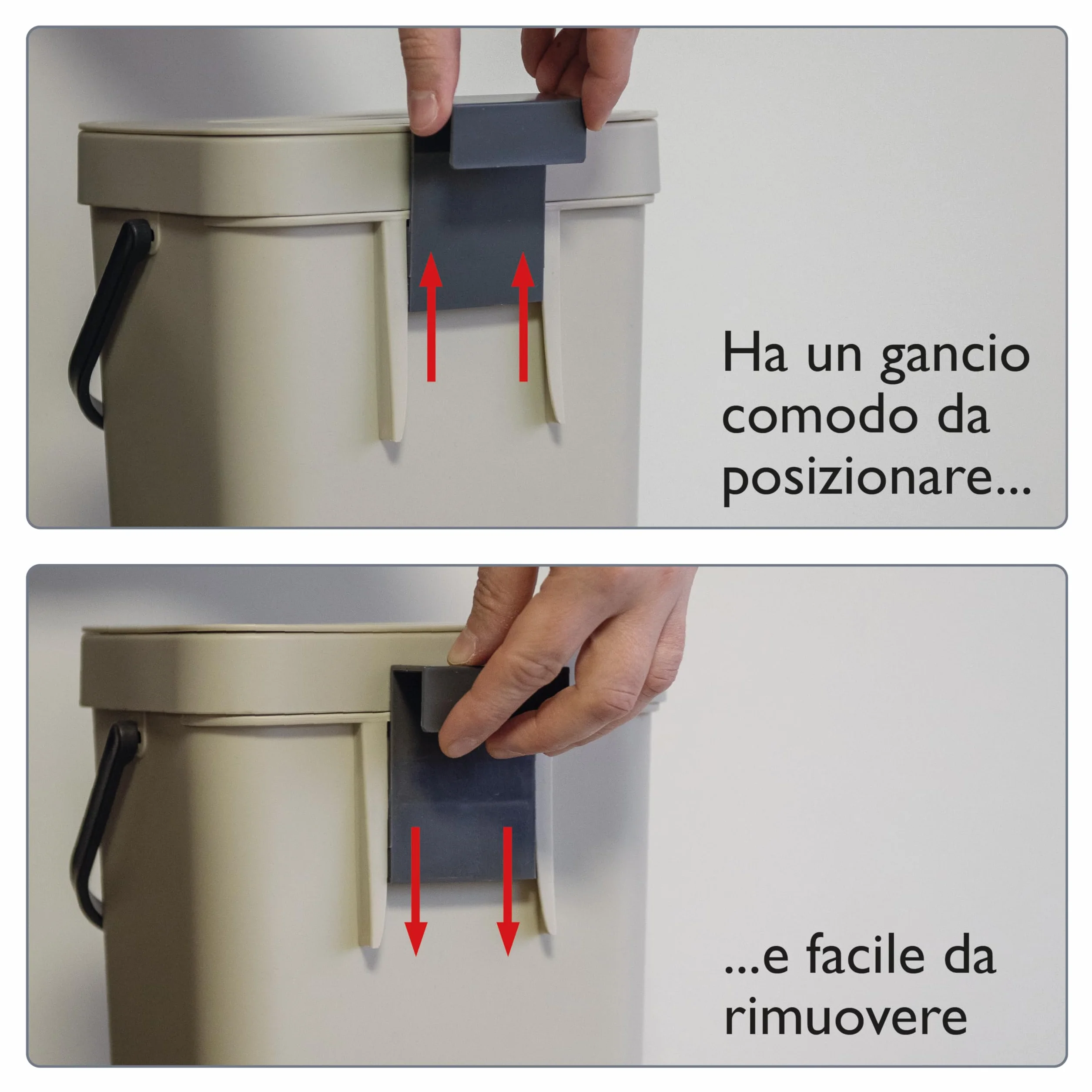 PATTUMIERA RIFIUTI ORGANICI GINO 5 lt ghiaccio