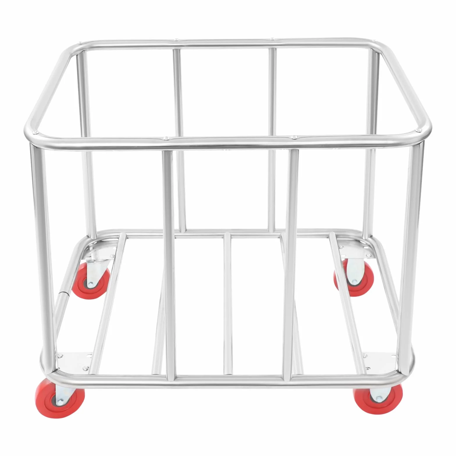 Carrello per la biancheria, 90 x 65 x 80 cm, in acciaio inox, con ruote, portata fino a 200 kg, per hotel, ospedali, lavanderia (giallo)
