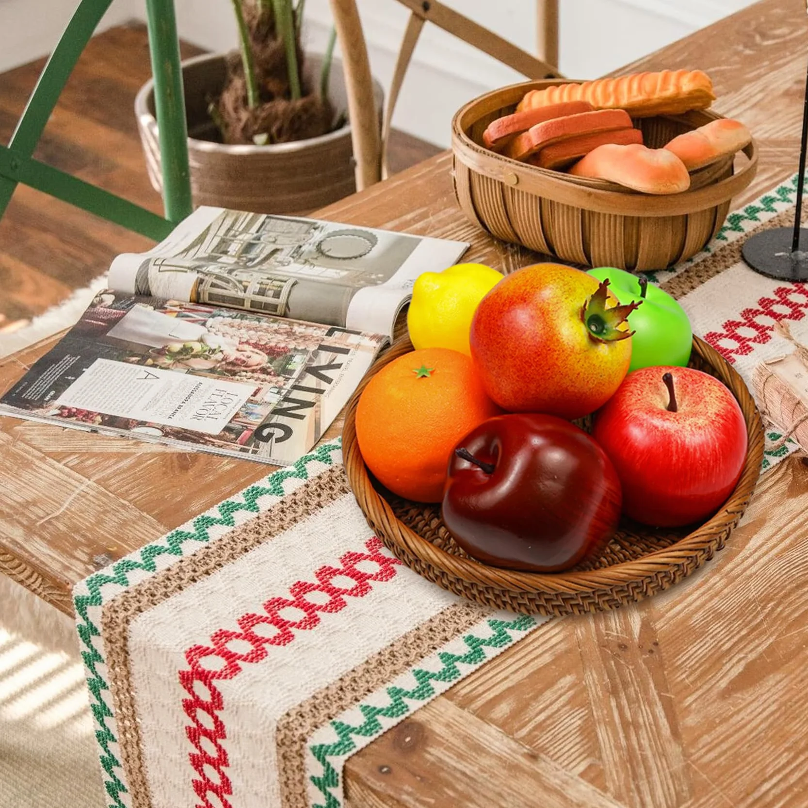 Frutti Finti Decorazione Frutta Artificiale Cucina Ciotola Realistica 6 Pezzi Set