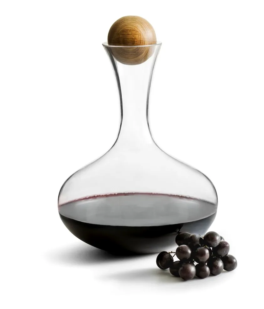 Sagaform - Set oliera e acetiera con Tappi in Quercia, Confezione da 2, Transparent, Oak Stopper
