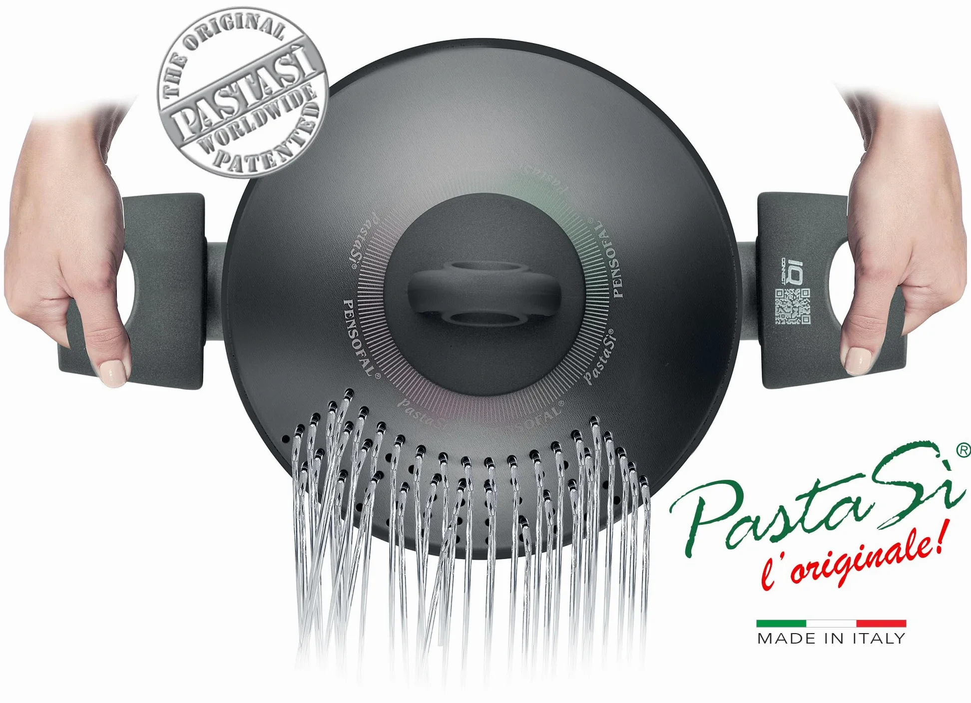 Pensofal Set di pentole e padelle IQ Connect batteria 9 pezzi rivestimento Diamond alluminio antiaderente da induzione