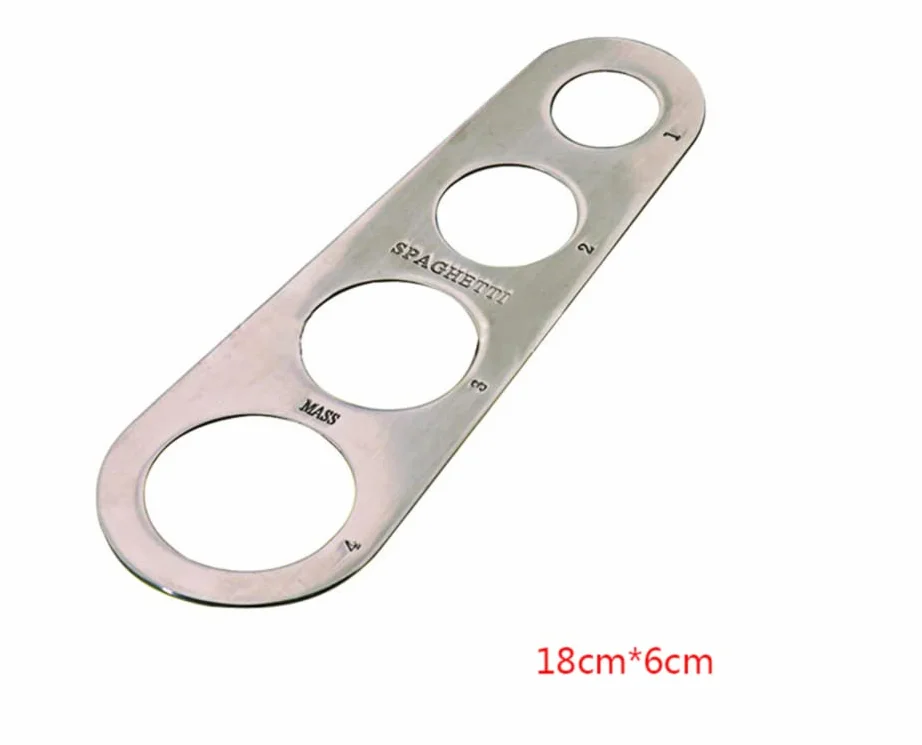 Dosatore Misurino Dosaspaghetti Misura Spaghetti Dosatore per pasta lunga in Acciaio Inox utensile da Cucina con 4 fori di Misurazione.