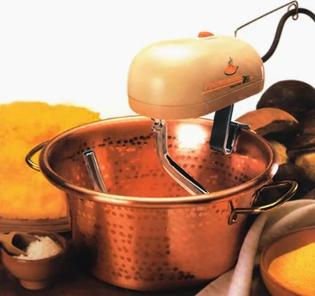 LAR Polentamatic Mescolatore con Paiolo in Rame puro 99,9% - 26 cm per Polenta - Matic 1052