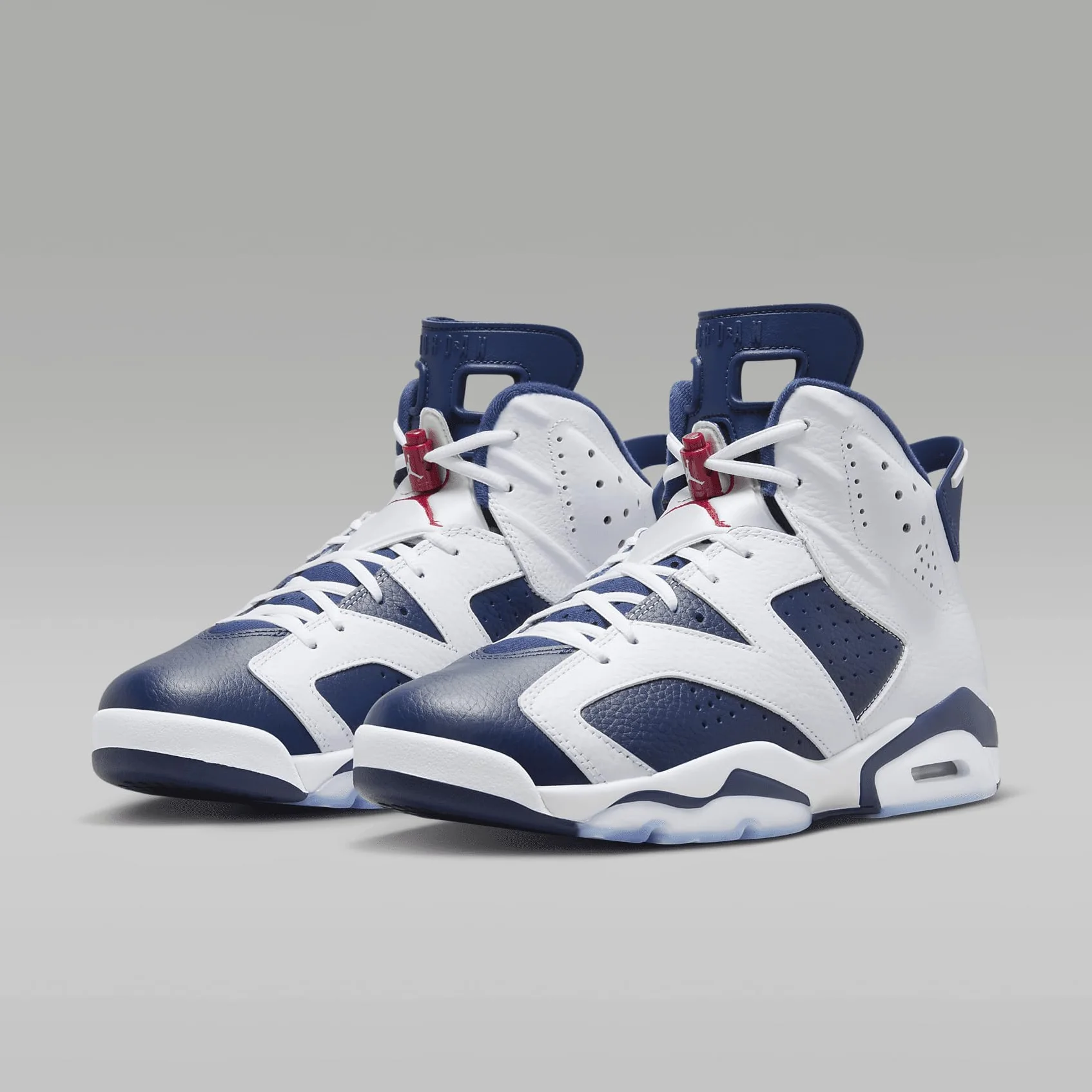 Jordan Retro 6 - Scarpe da uomo (CT8529-164, bianco/rosso/blu navy)