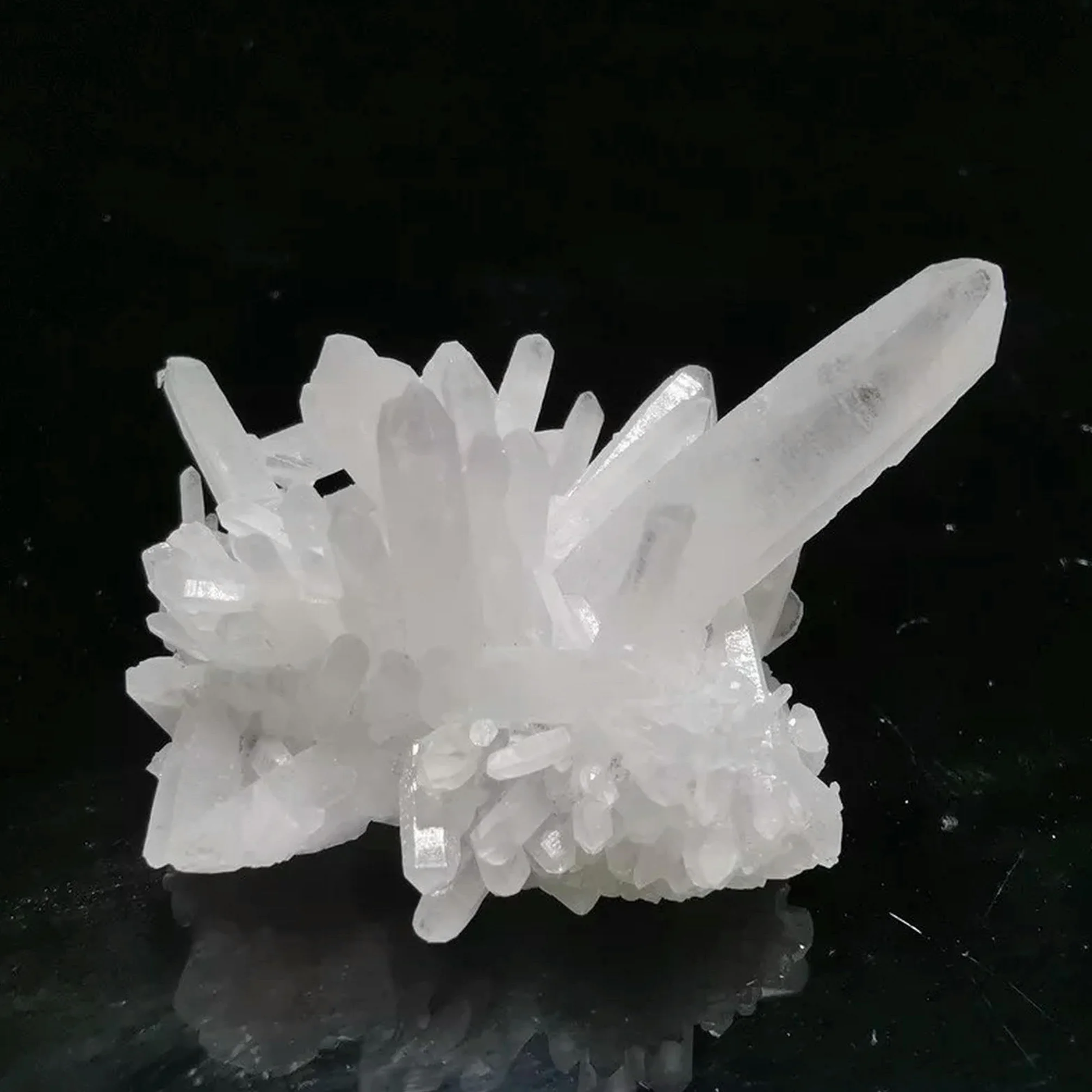 150 g di Quarzo Bianco Cristallino Naturale a grappolo, Pietra preziosa, drusa geode
