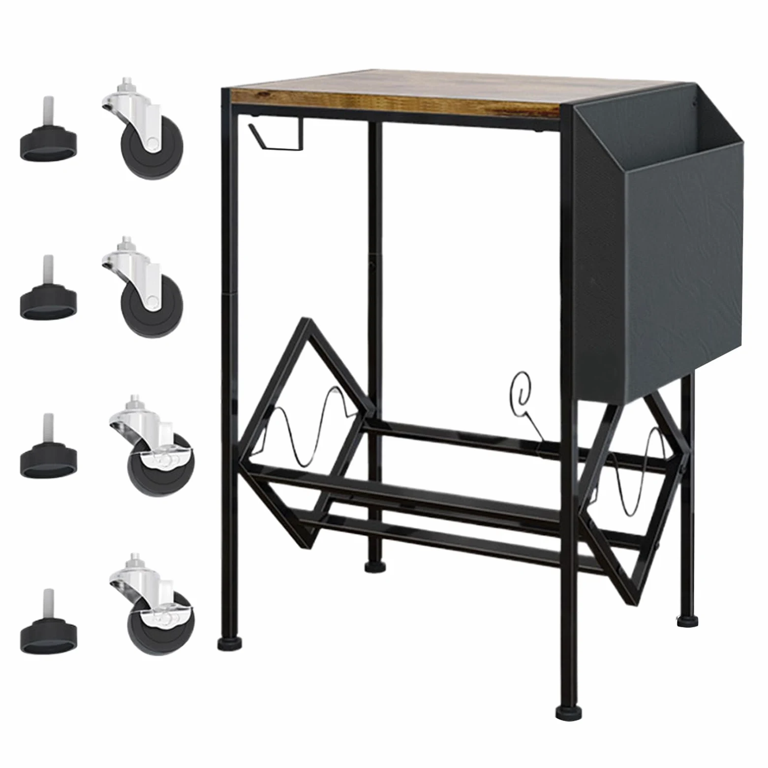 Portadischi Supporto per Vinili da Collezione Scaffale a Doppio Livello per | Portacollezioni Per Dischi Musicali per Appartamento Studio Bagno Soggiorno Ufficio d'Angolo Camera da