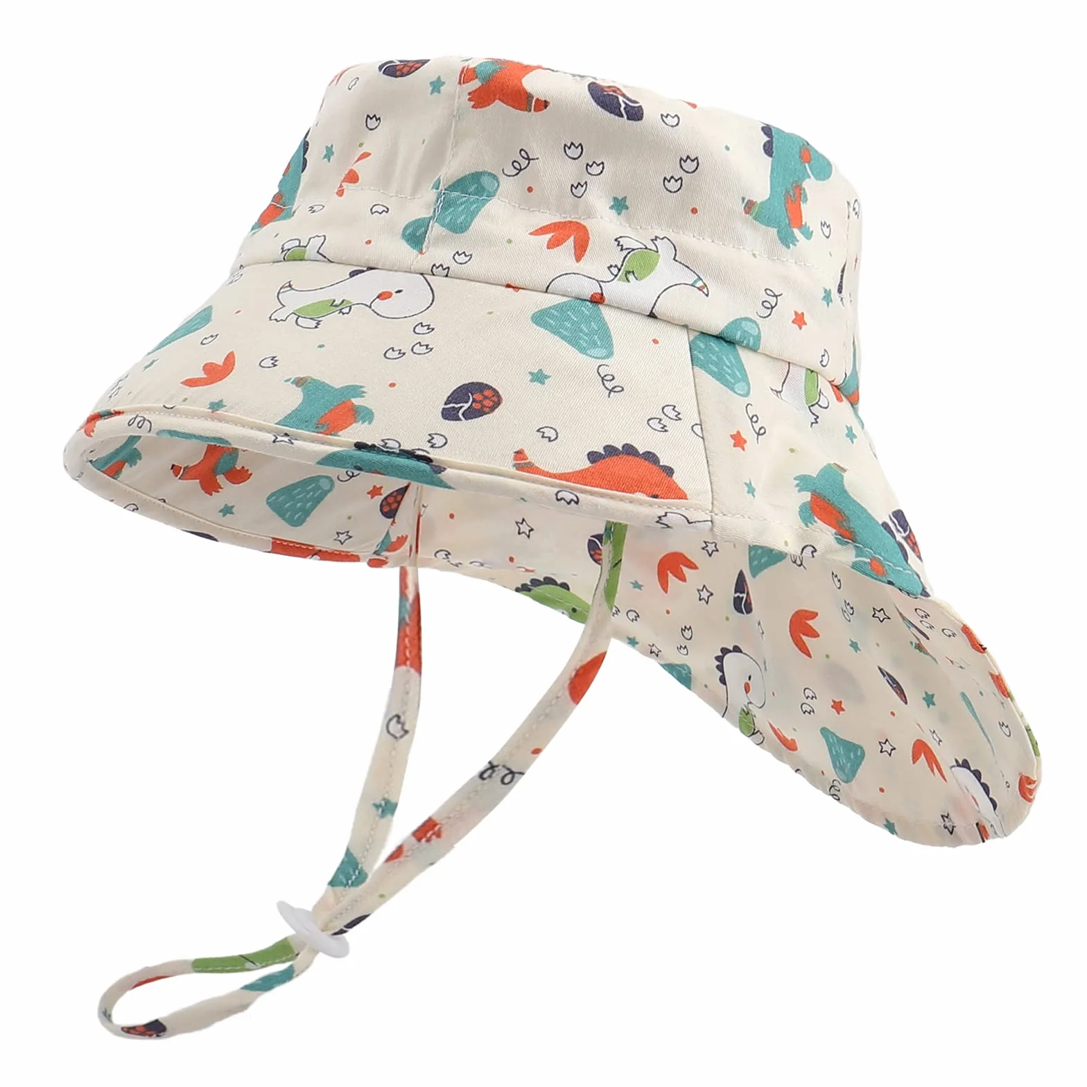 LACOFIA Cappello Neonato Cotone UV Regolabile Tesa Larga Mare Spiaggia Piscina