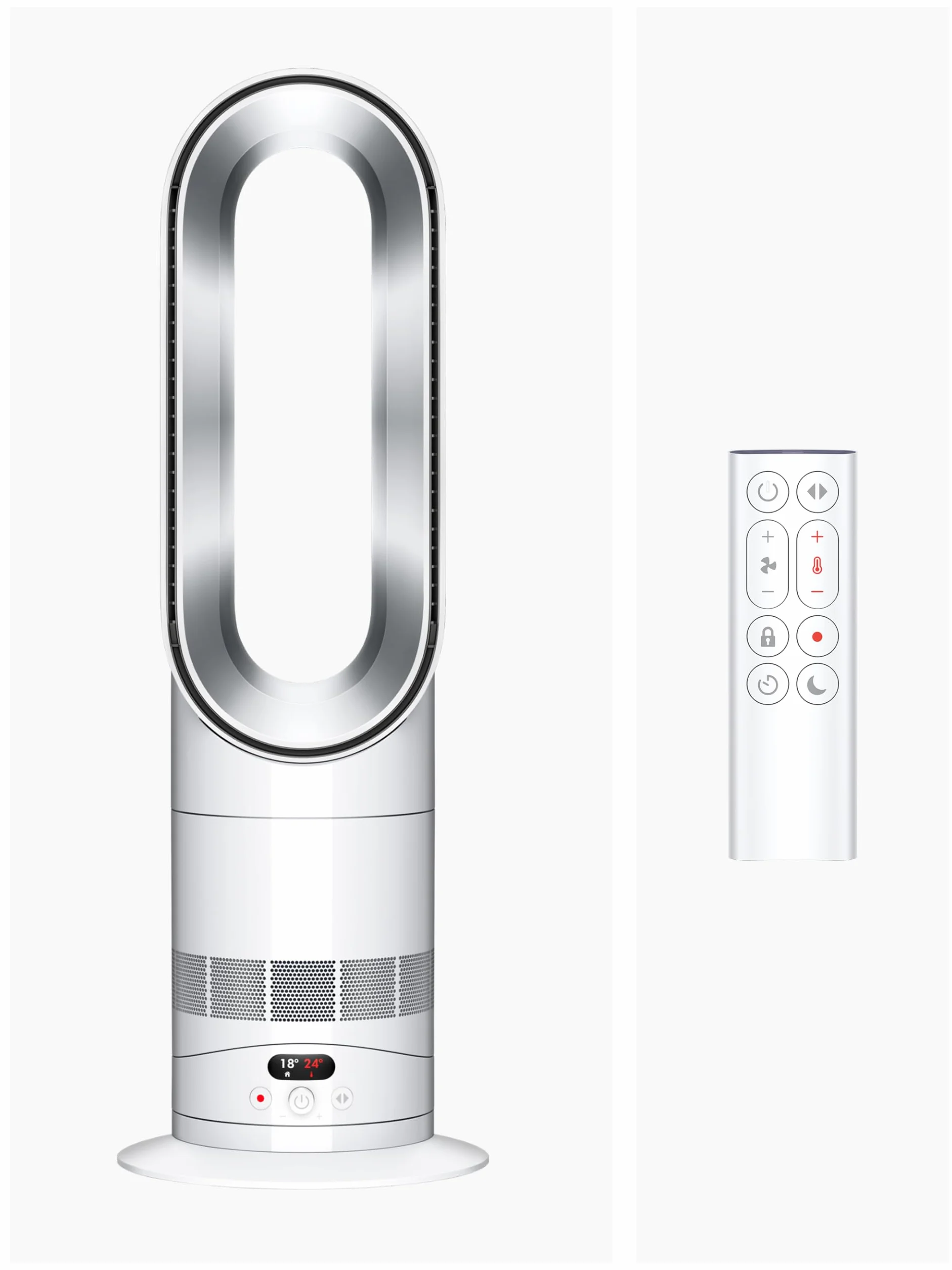 Dyson Hot+Cool™ HF1 Purificatore Termventilatore Senza Pale – Riscaldamento Rapido di Tutto l’Ambiente e Raffrescamento Potente, Controllo tramite App e Telecomando con Funzione di Pre‑Riscaldamento