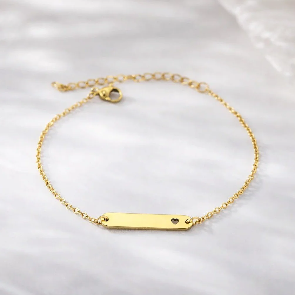 Bracciale Personalizzato in Acciaio Inossidabile con Nome Inciso – Regalo Donna Uomo