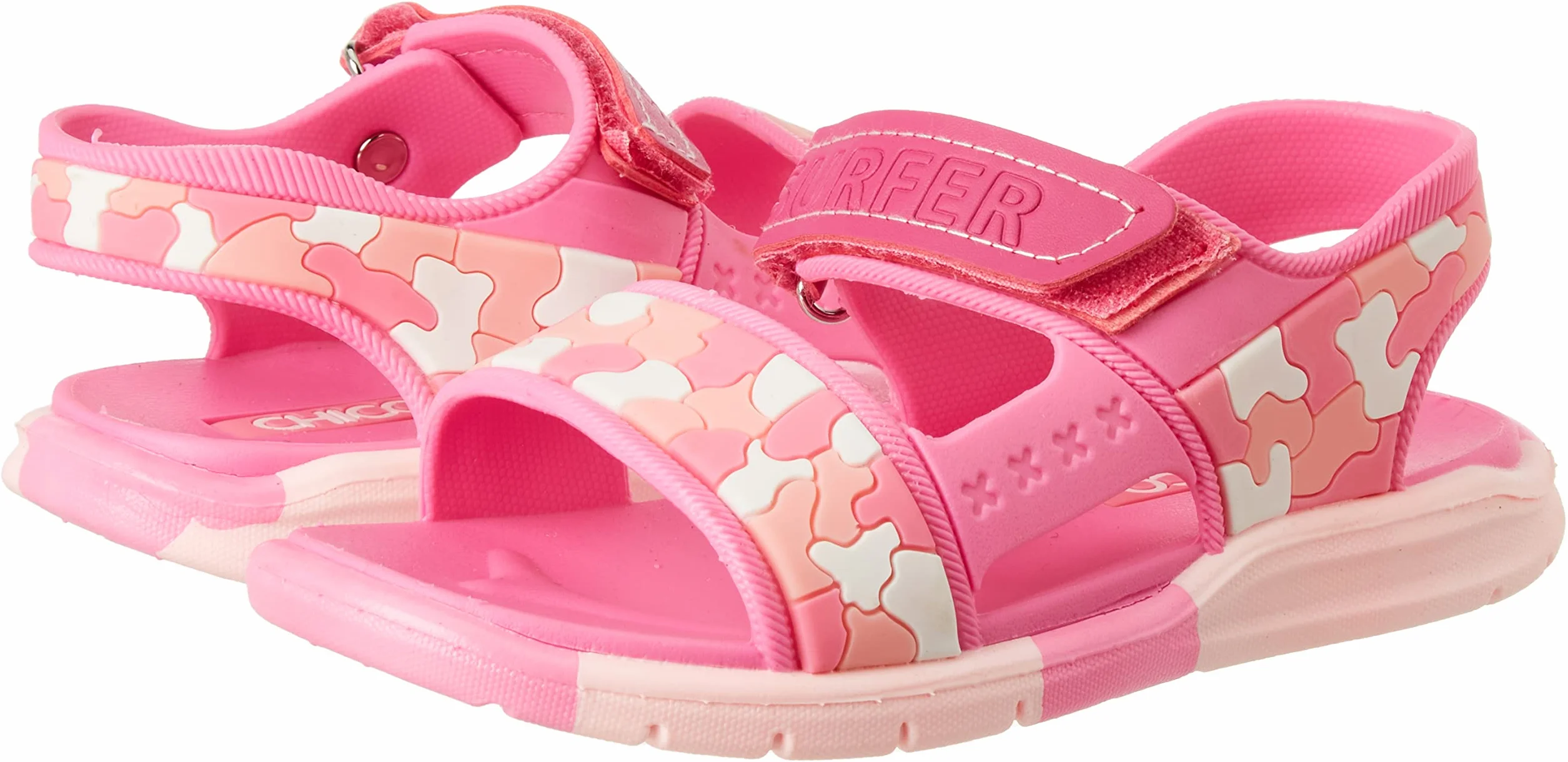 Chicco Sandali Bambina Bambino Chiusura Doppio Strappo Ideali Mare Piscina