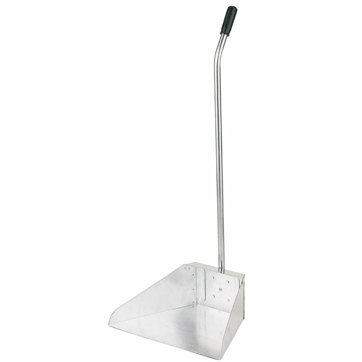 STI Alza Immondizia Paletta Zincata 35x25 cm con Manico in Ferro e Gomma Lamiera