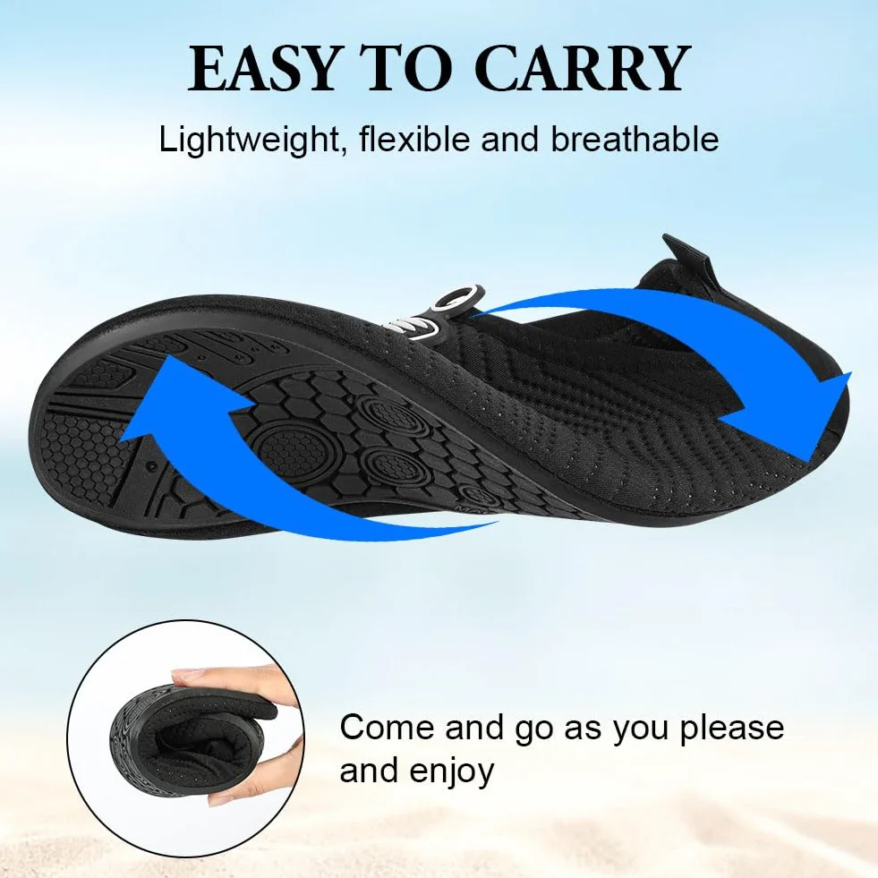 Scarpe da Scoglio Uomo Donna Antiscivolo Spiaggia per Immersione Snorkel Yoga Parco Acquatico