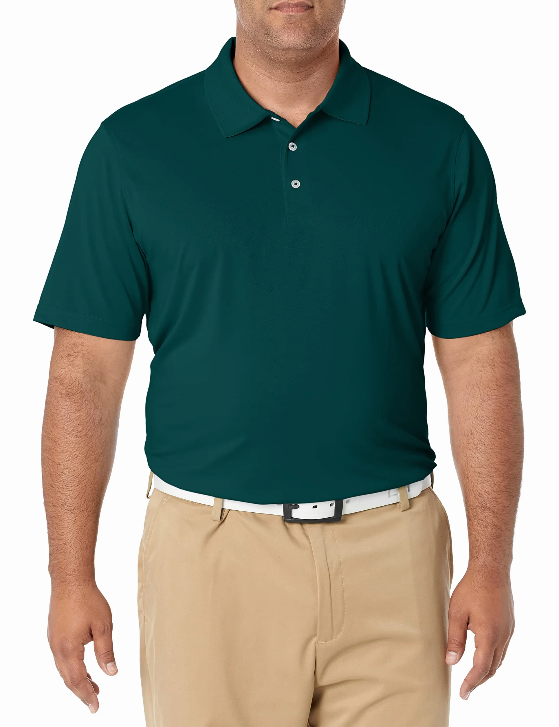 Amazon Essentials Uomo Polo da Golf a Maniche Corte Asciugatura Rapida