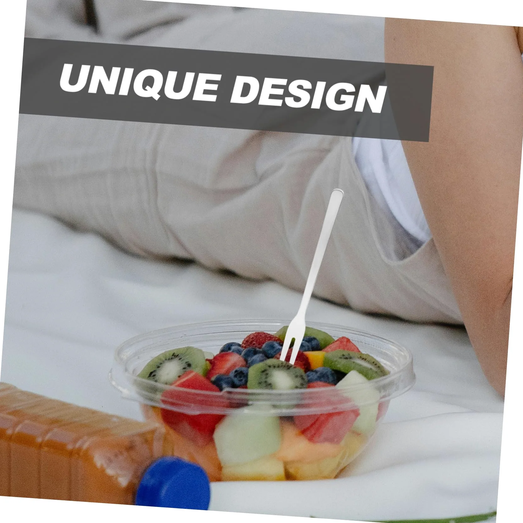 8 pezzi Forchettine per Frutta in Inox Resistenti di Piccole Forchette per Dessert Insalata e Antipasti Design Ergonomico ed per Uso Quotidiano e