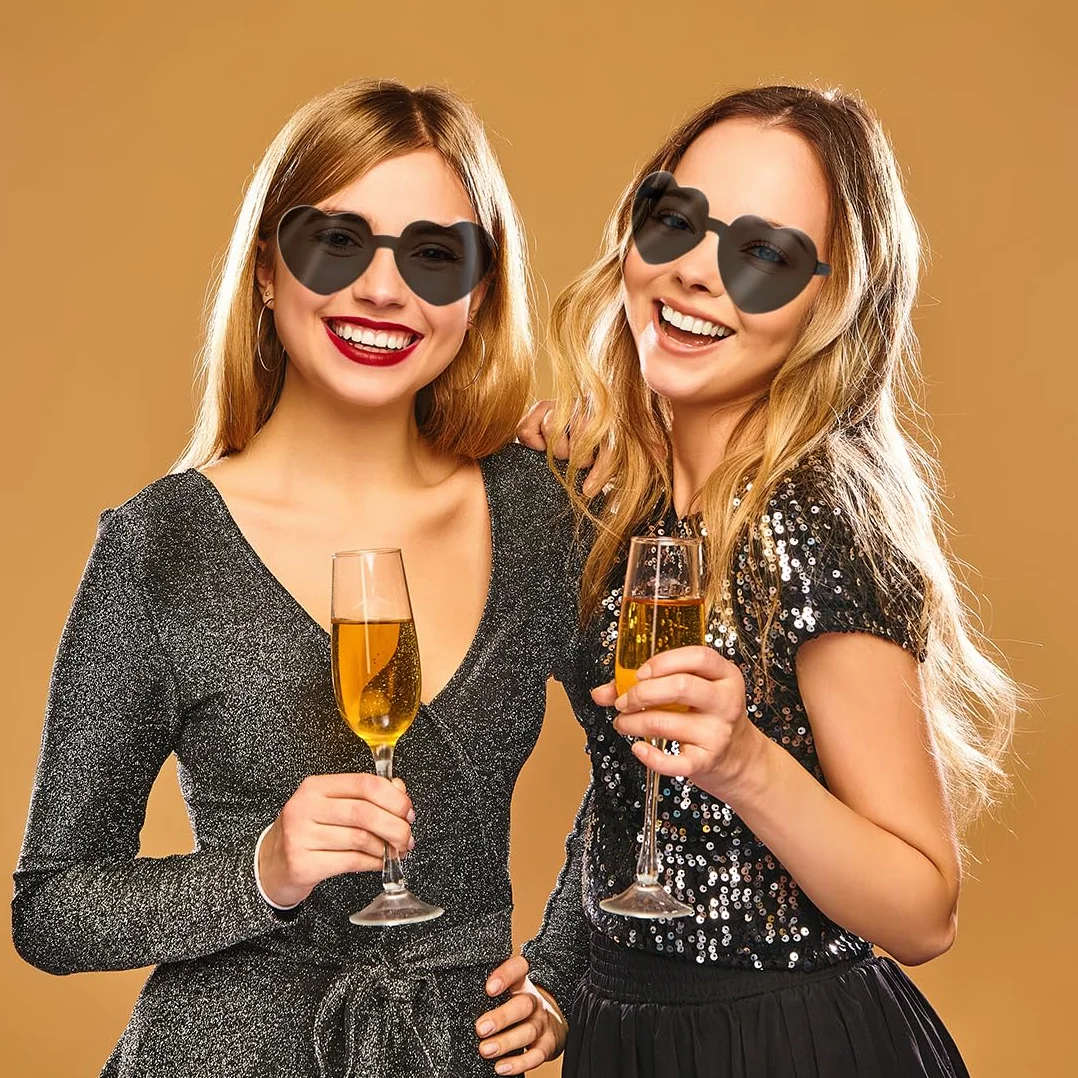 Aurasky Occhiali a Forma di Cuore Senza Montatura per Sposa Matrimonio Festa