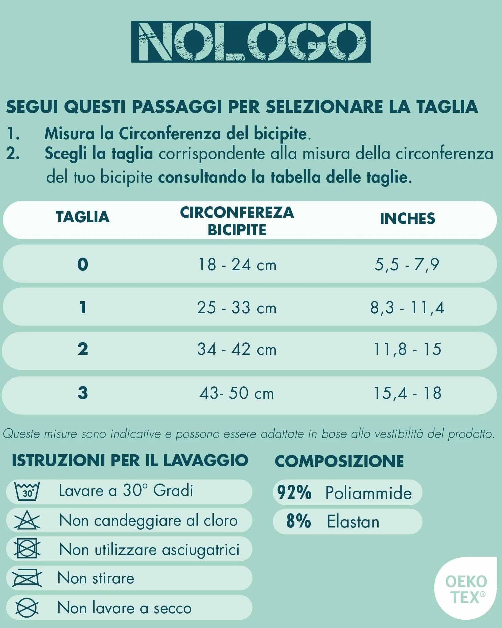 Fascia Protezione in Microfibra Traspirante e Antibatterica per Glucometro Manicotti Braccia Protettivi 2pz Made in Italy