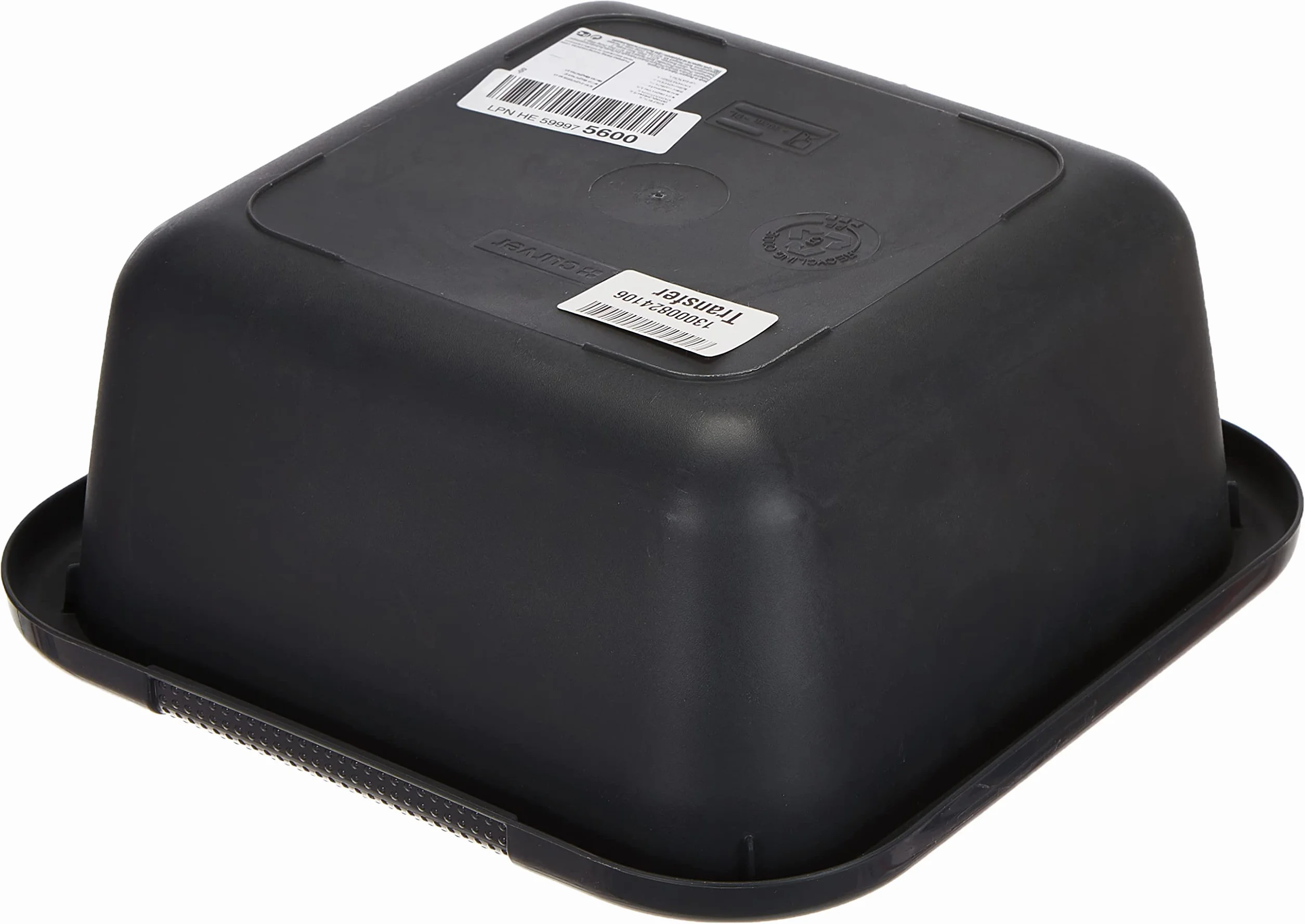 Curver 228031-Bacinella Quadrata, 6 L, in plastica, Colore: Antracite, 29 x 29 x 12 cm
