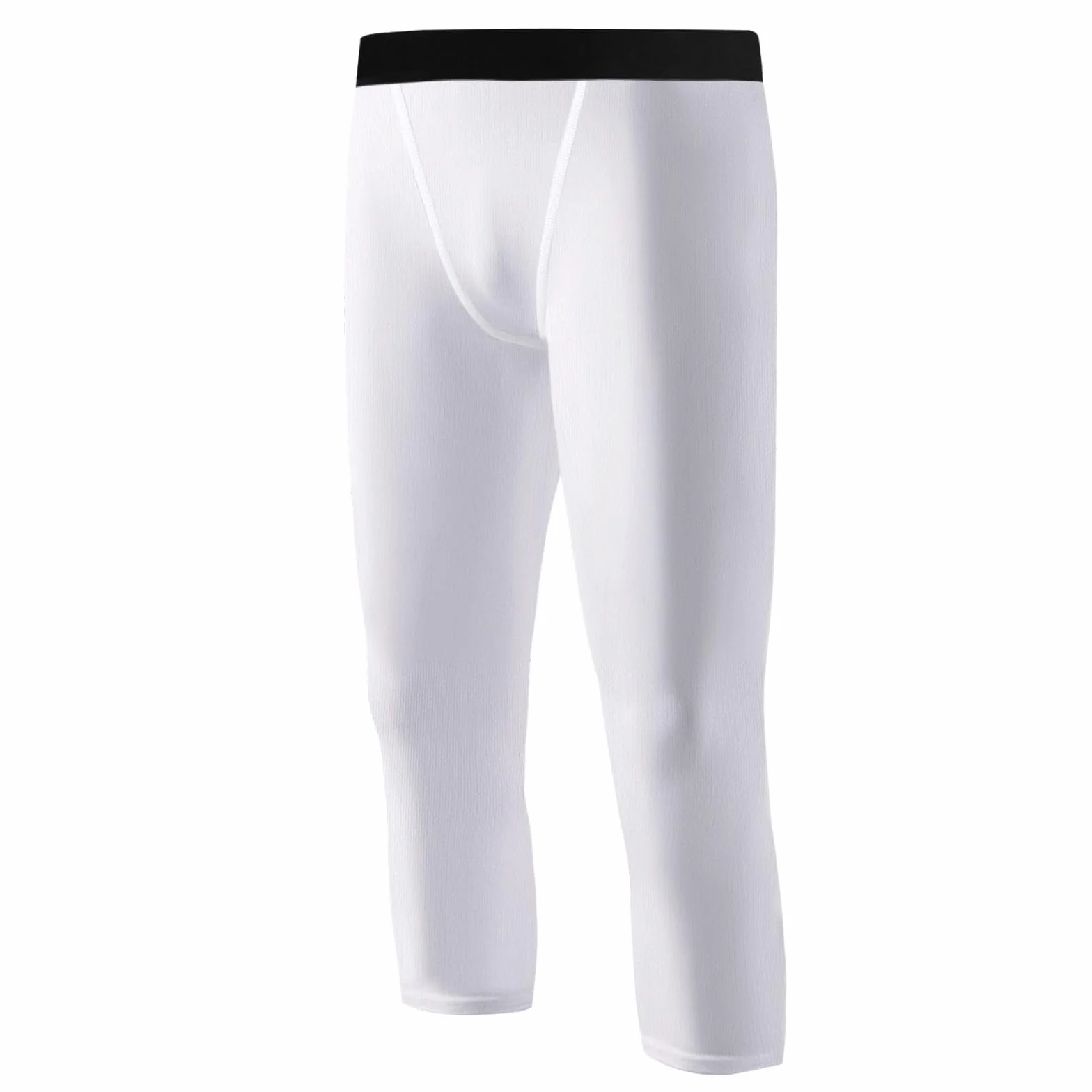 Hotfiary Ragazzi Leggings di Compressione, Bambini 3/4 Lunghezza Basket Calcio Calzamaglia Pantaloni, Strato di Base Ad Asciugatura Rapida, Ragazzi Atletici Sport Corsa Collant Pantaloni per 6-14 Anni