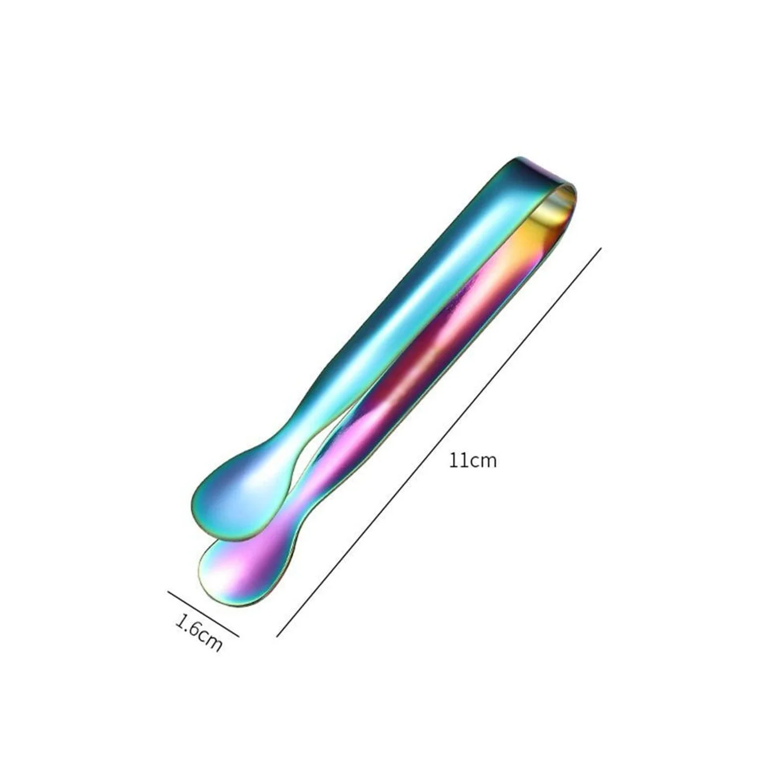 Pinza in Acciaio Inossidabile Multicolore Bar Cube Zucchero Morsetto per Ghiaccio Pinza per Ghiaccio Clip per Barbecue Pane Cibo Clip per Barbecue Utensili da Cucina